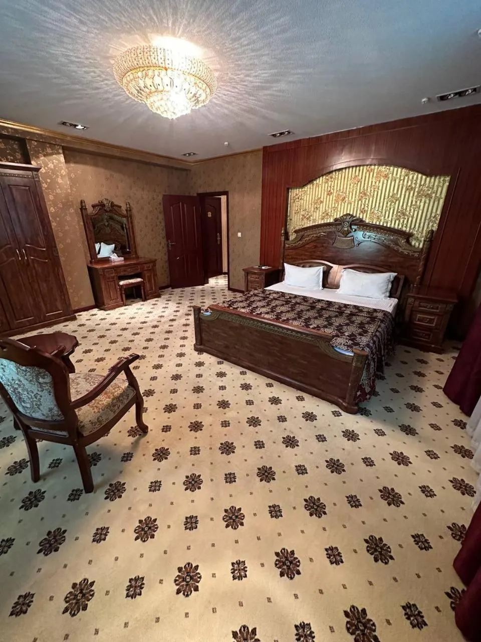 Bed in Altyn Adam Hotel