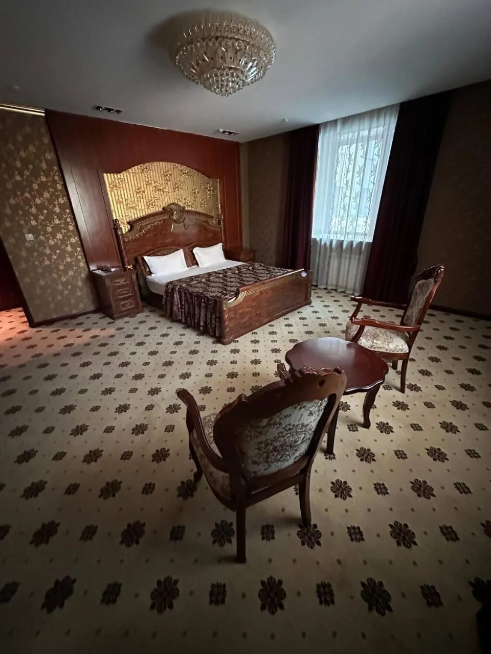 Bed in Altyn Adam Hotel