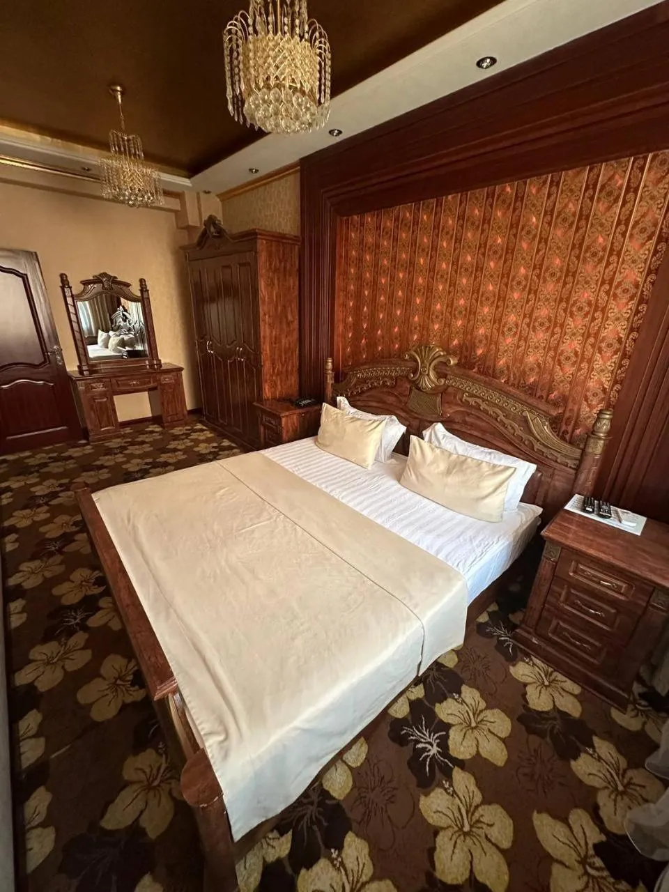 Bed in Altyn Adam Hotel