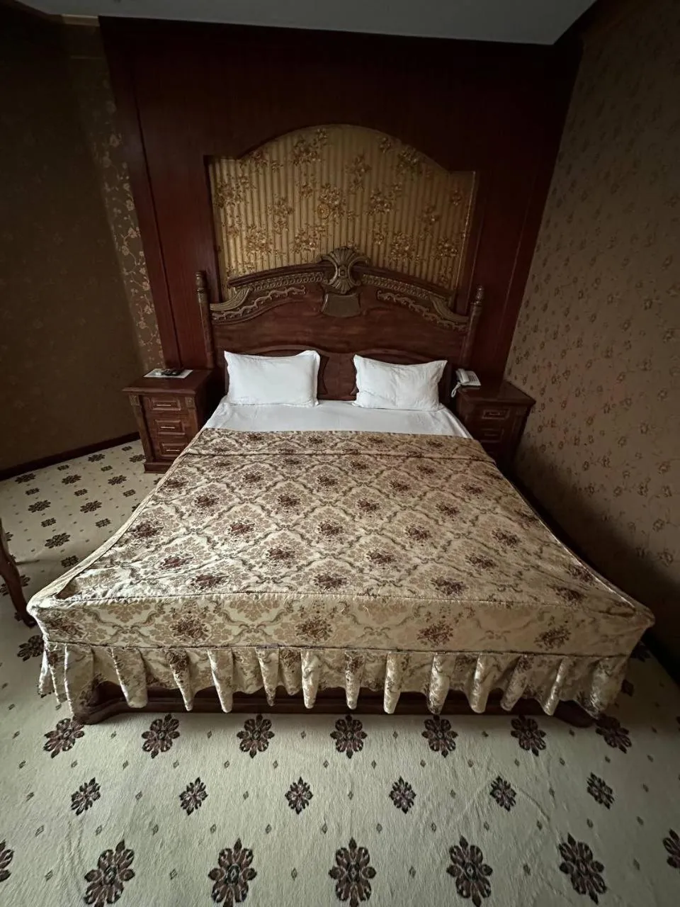 Bed in Altyn Adam Hotel