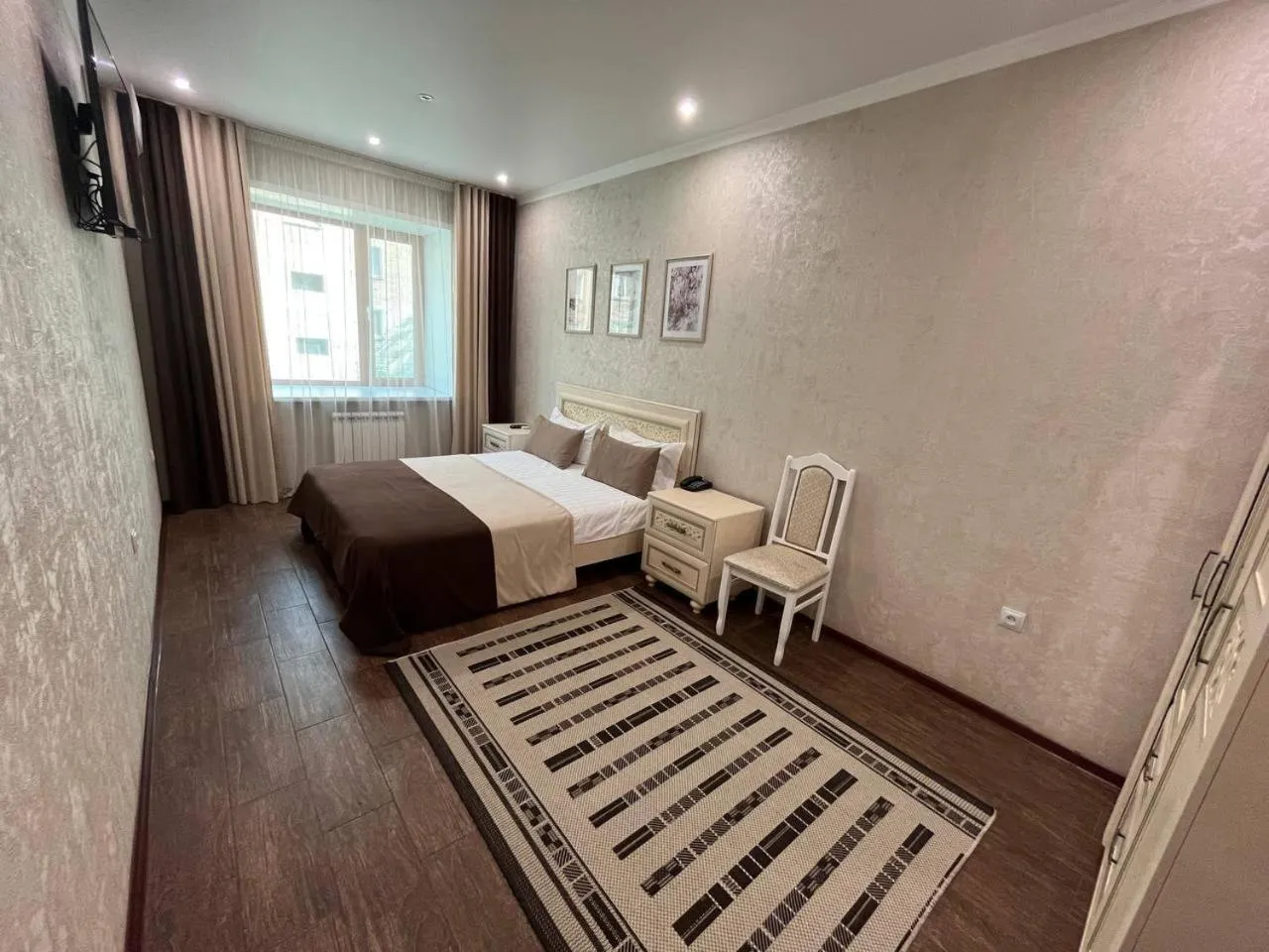 Bed in Altyn Adam Hotel