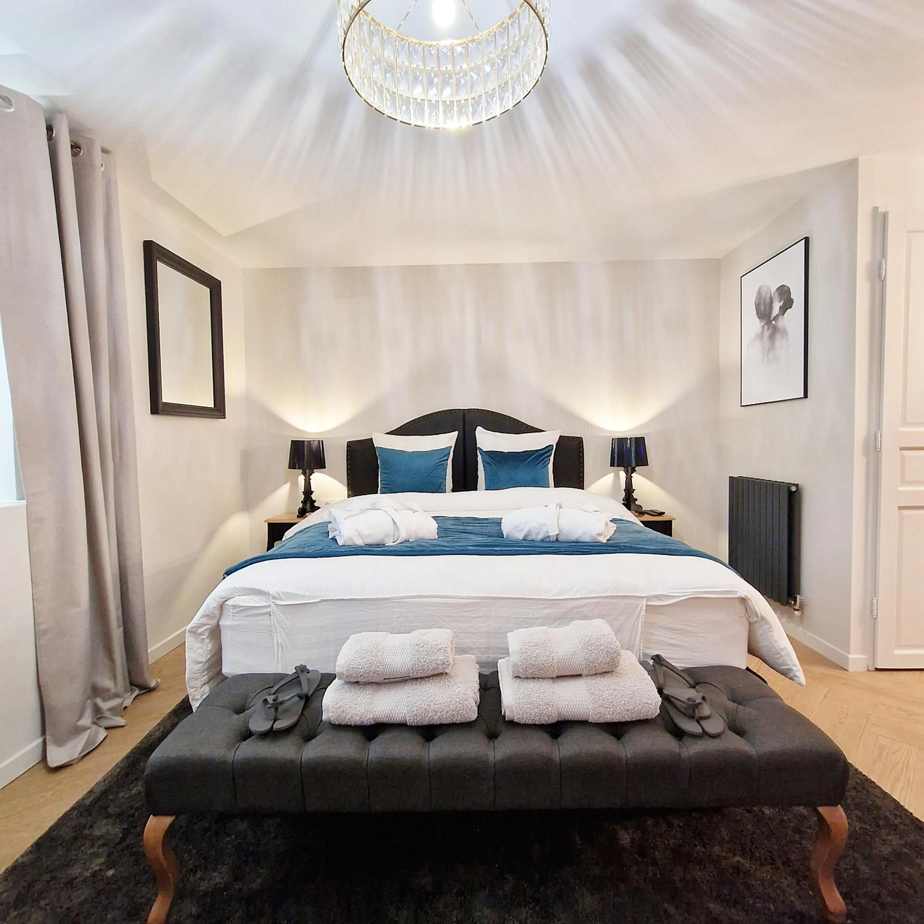 Bed in La Dolce Vita Spa privatif