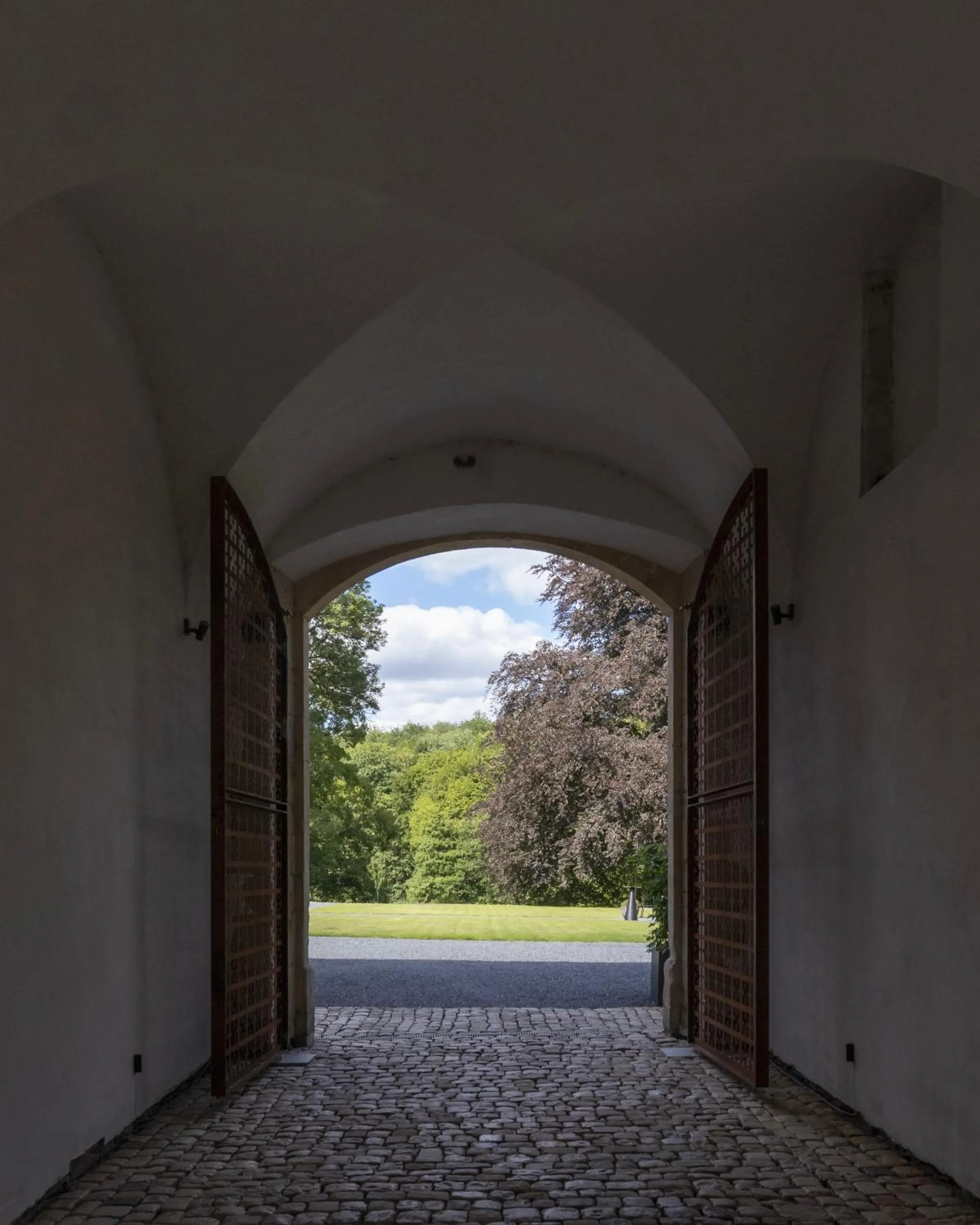 Facade/entrance in Château du Pont d'Oye