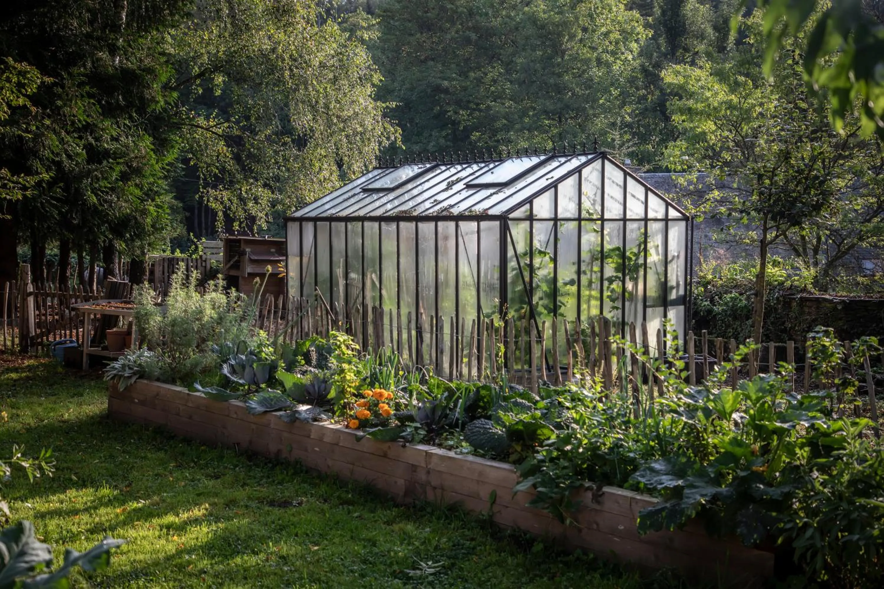 Garden in Château du Pont d'Oye