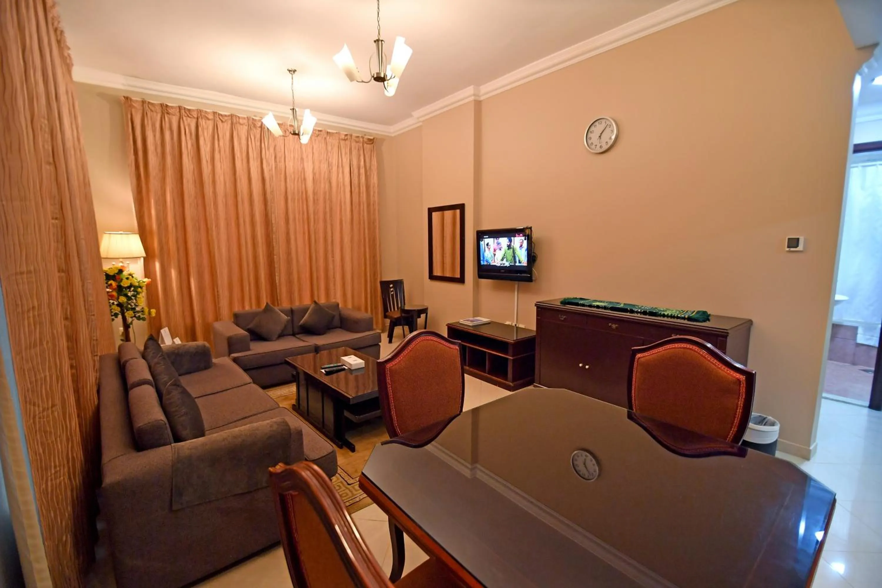 Living room in Emirates Stars Hotel Apartments Sharjah