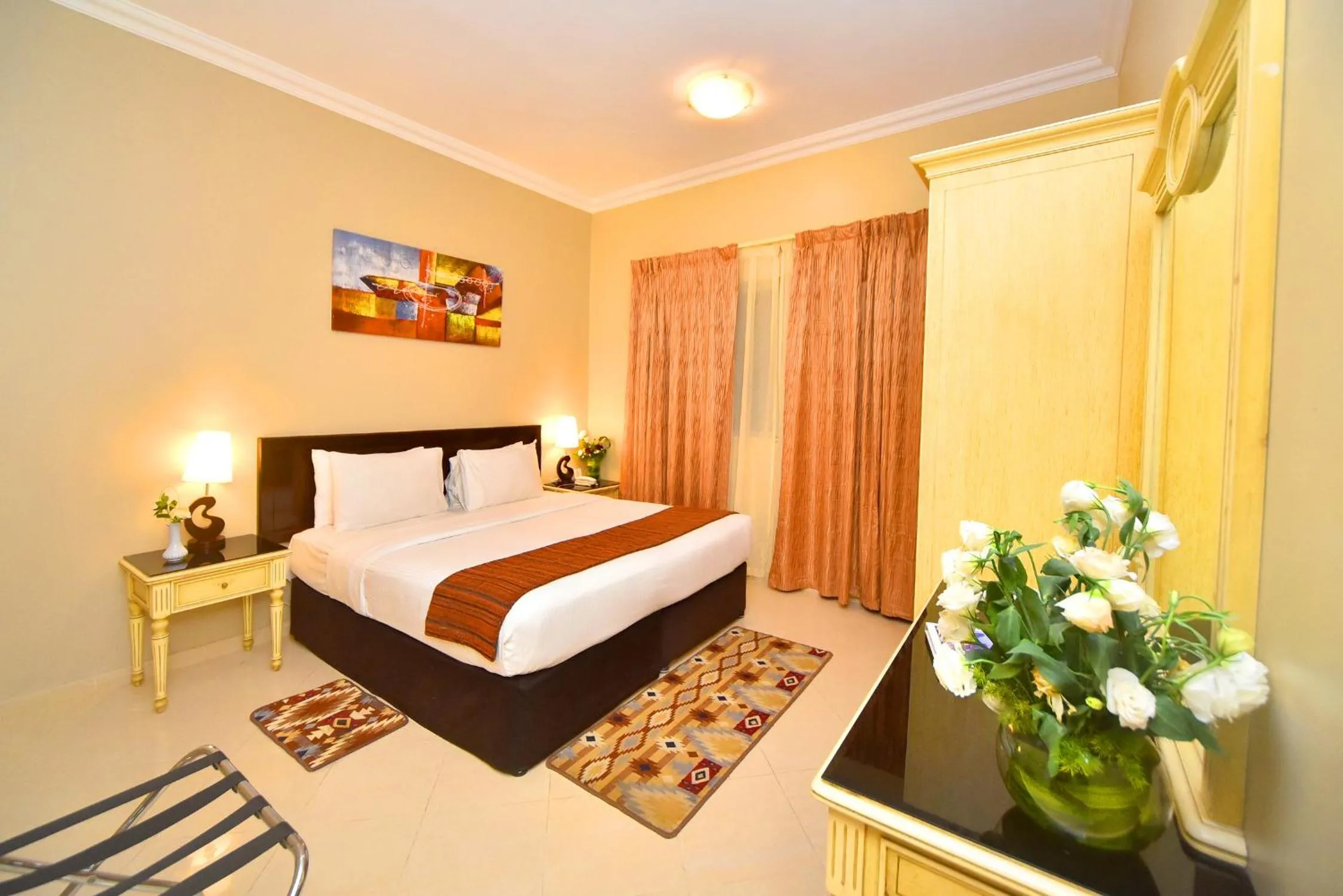 Bedroom, Bed in Emirates Stars Hotel Apartments Sharjah