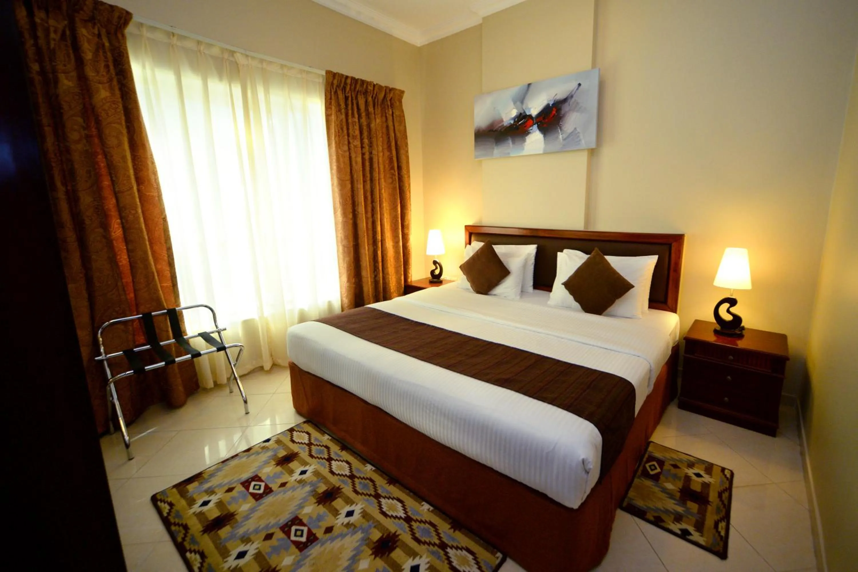 Bedroom, Bed in Emirates Stars Hotel Apartments Sharjah