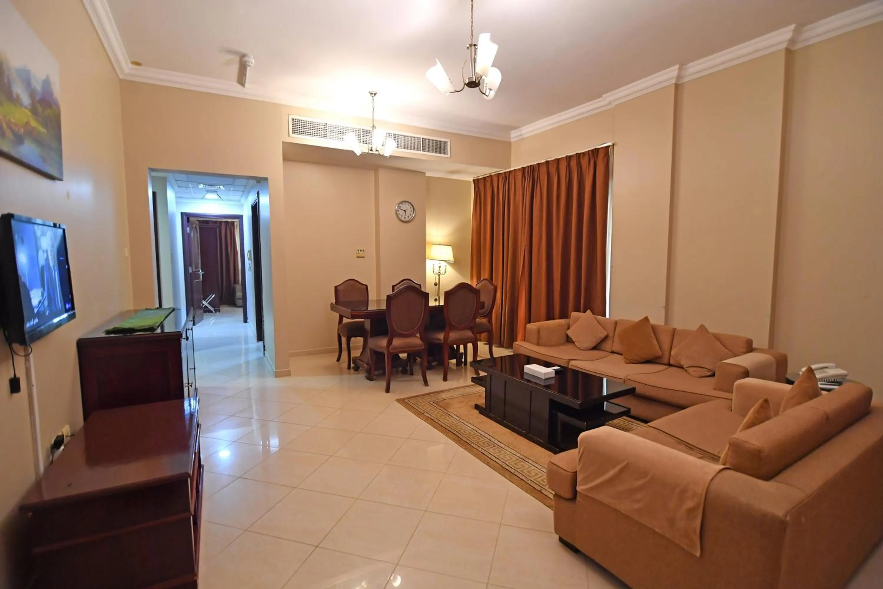 Living room in Emirates Stars Hotel Apartments Sharjah