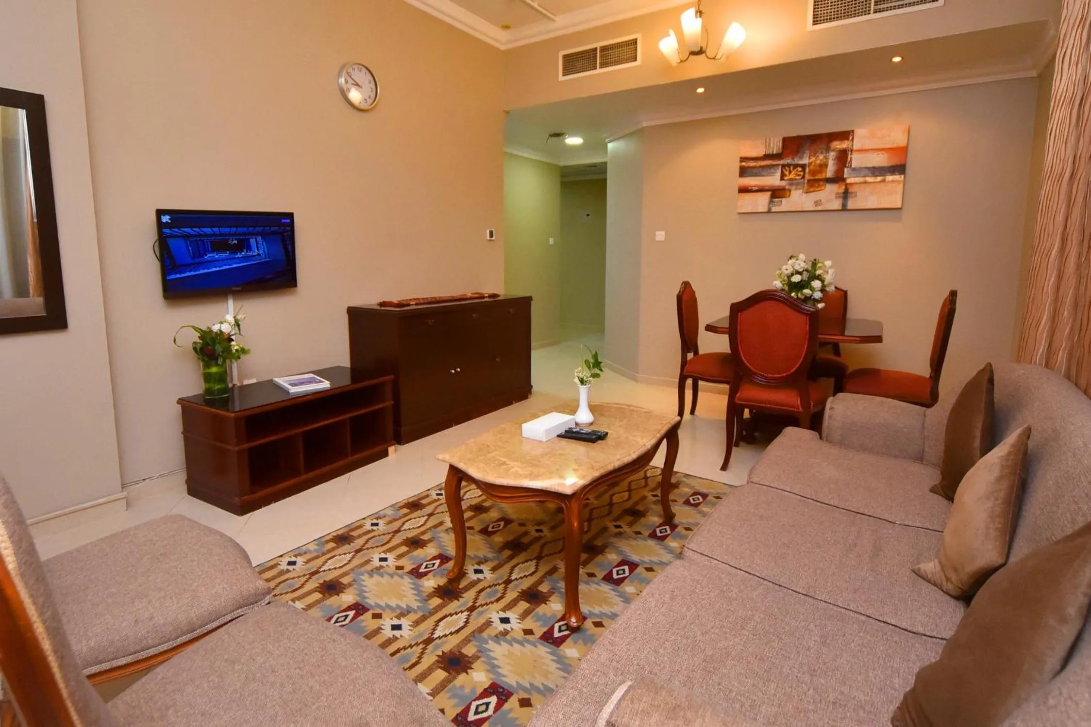 Communal lounge/ TV room in Emirates Stars Hotel Apartments Sharjah