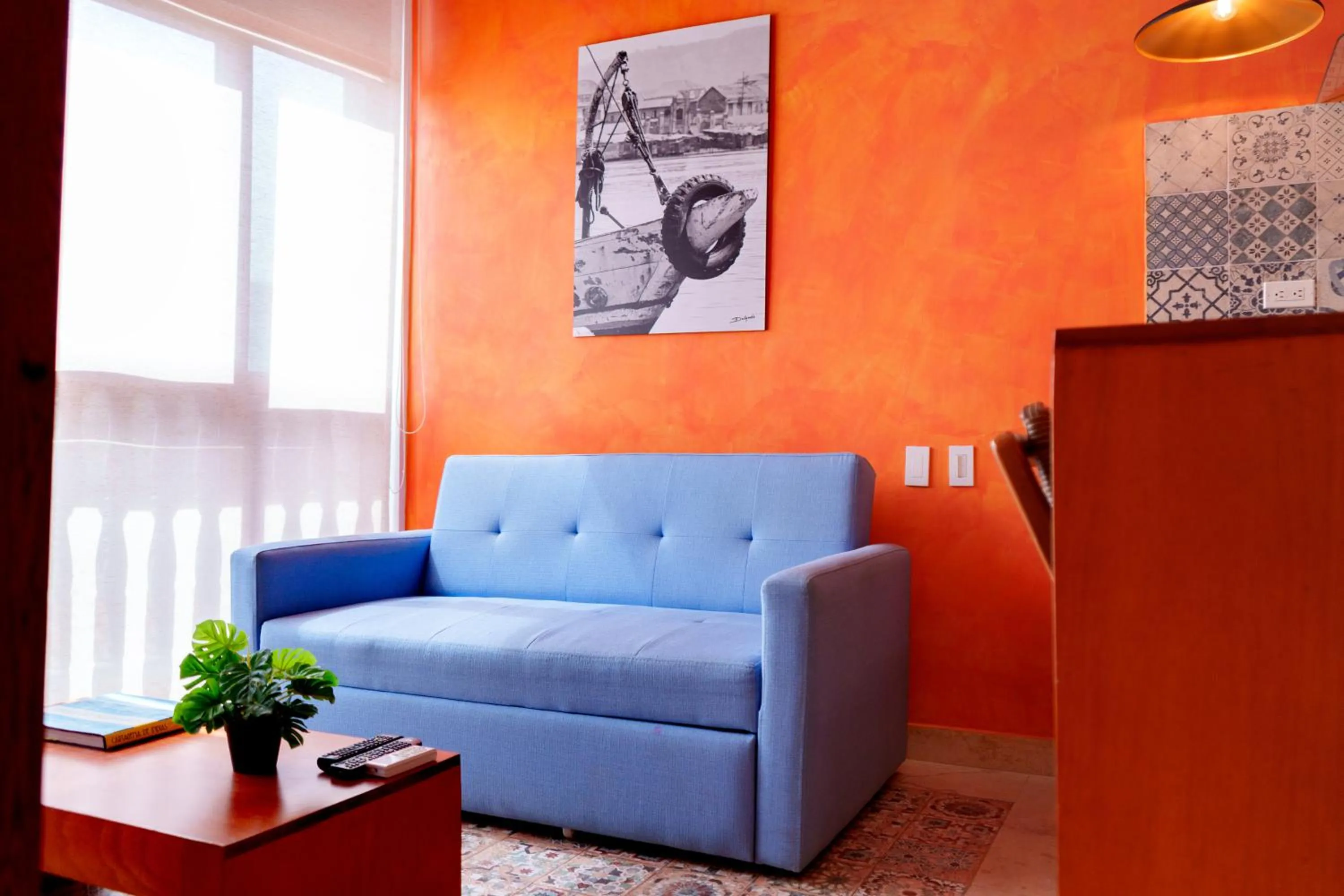 Seating area in Ganem Suites Cartagena