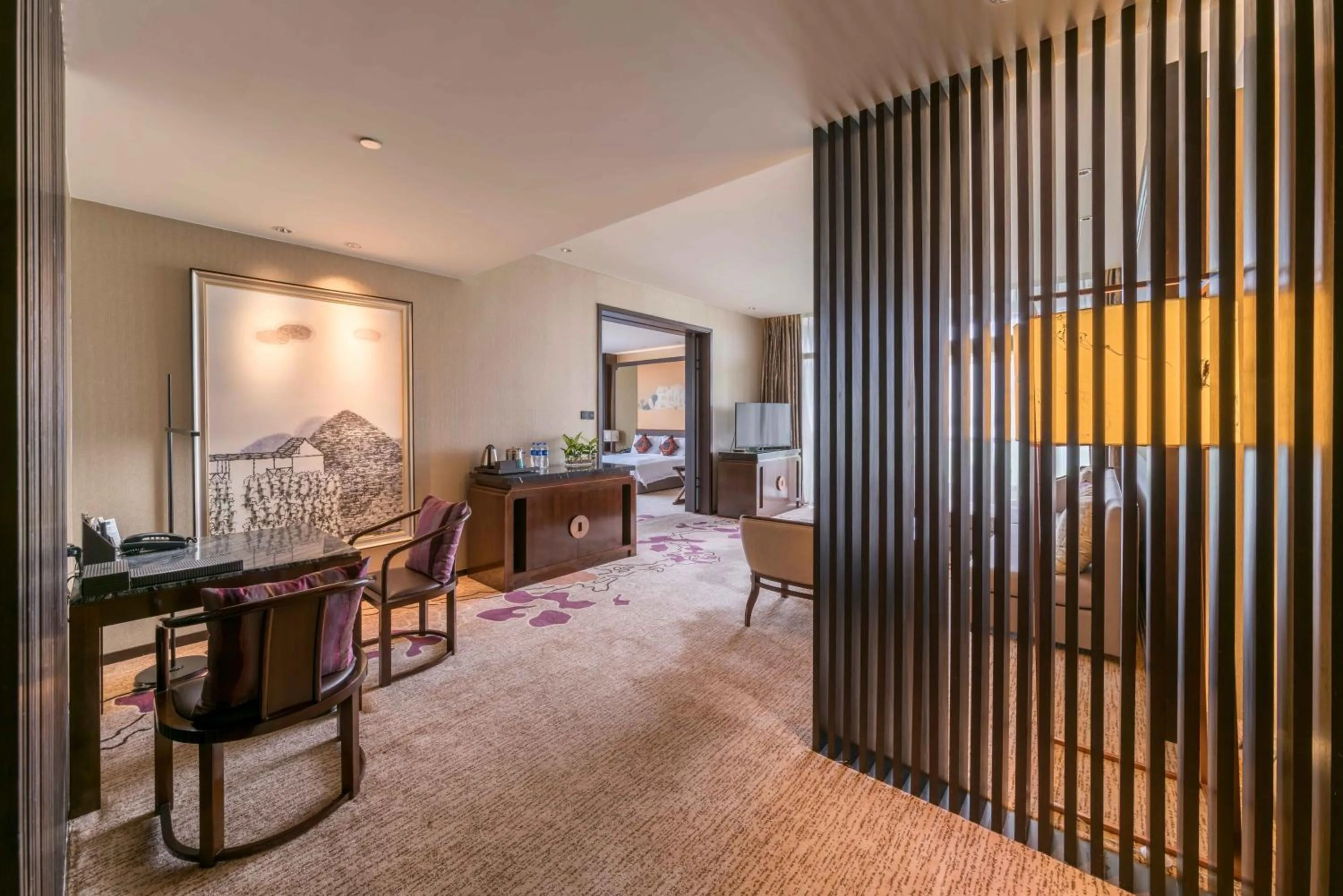 Living room in CITIC Pacific Zhujiajiao Jin Jiang Hotel