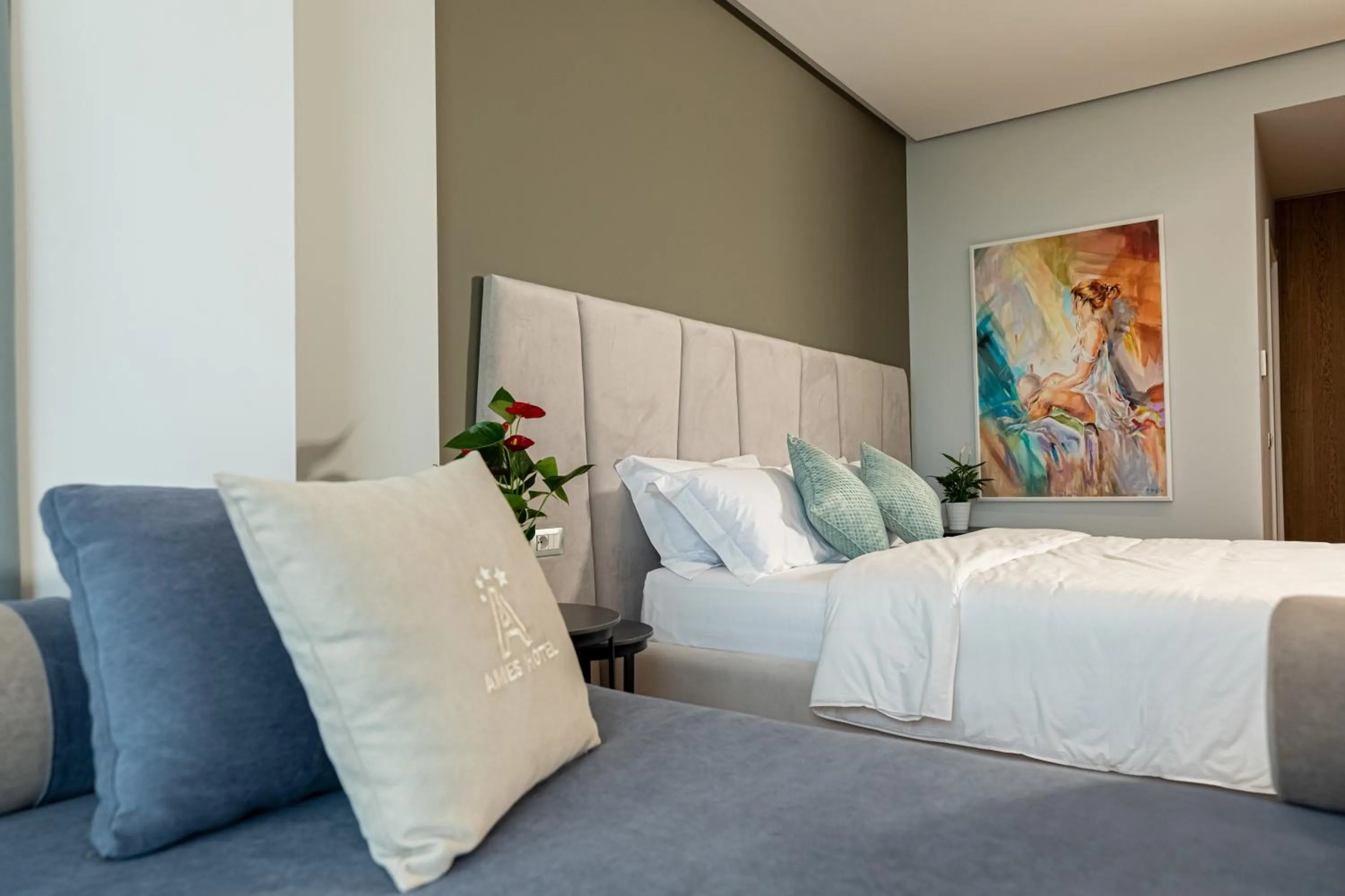 Bed in Ames Hotel & SPA