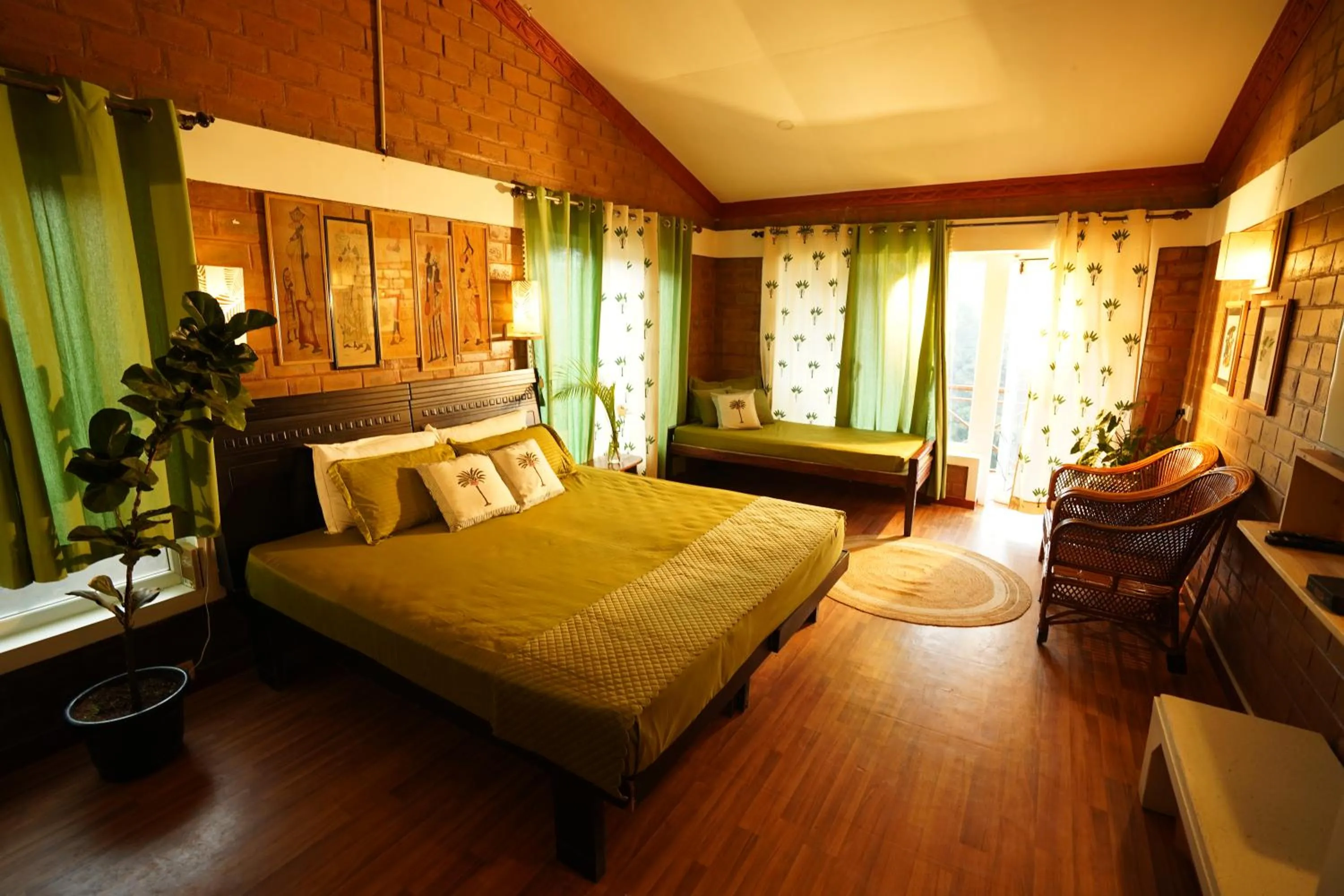 Bed in De Rock Jungle Living Resort