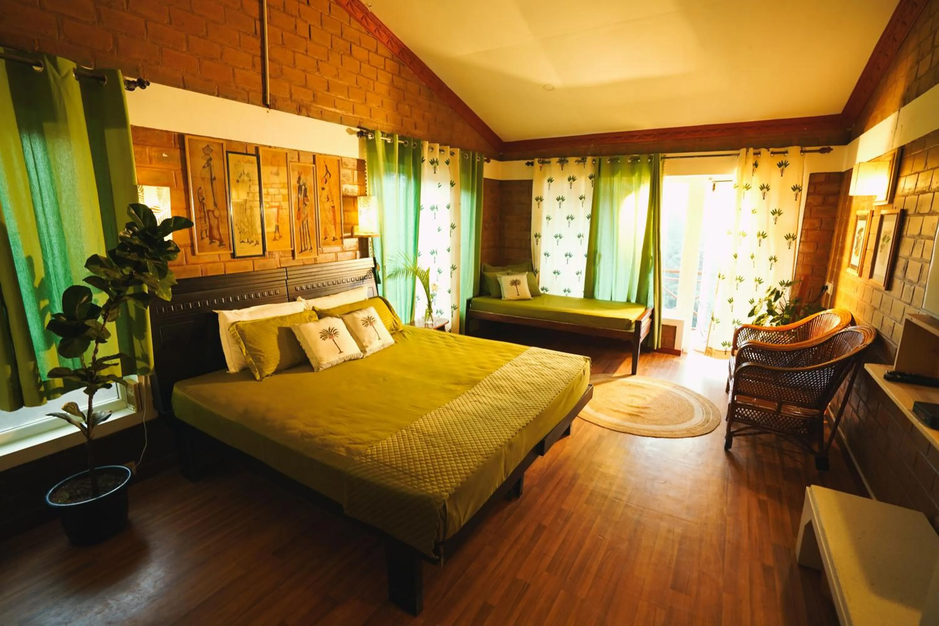 Bed in De Rock Jungle Living Resort