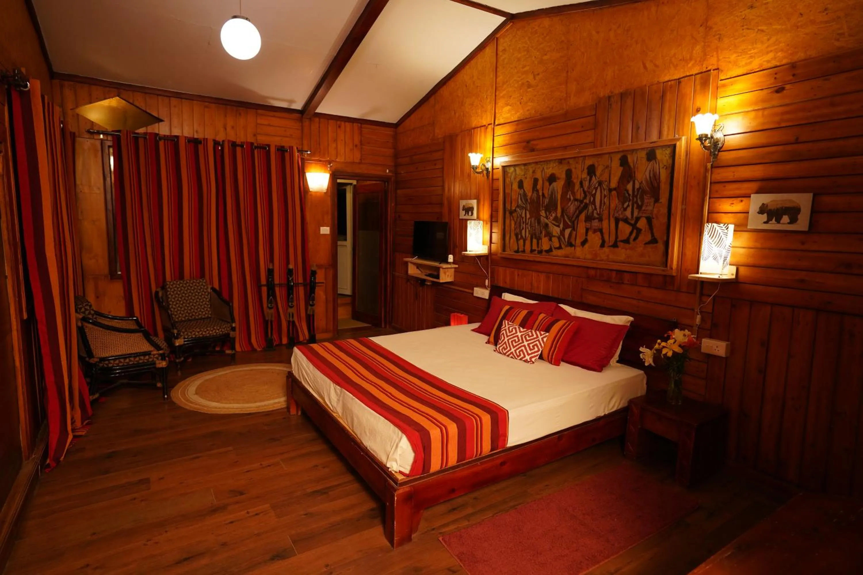 Bed in De Rock Jungle Living Resort