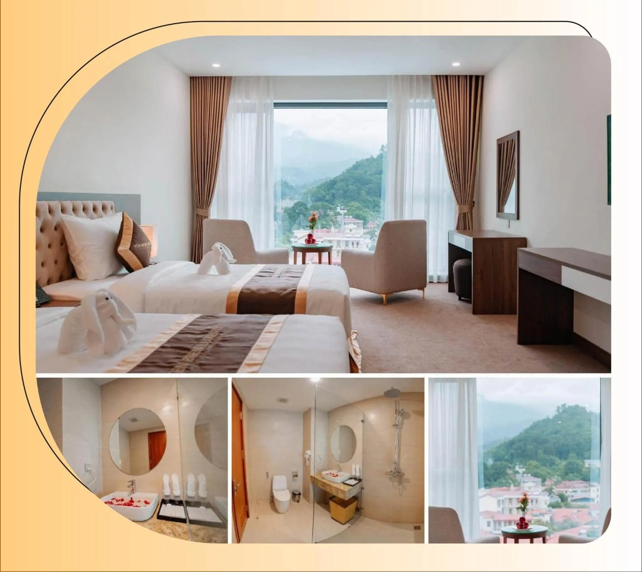 Bed in YEN BIEN LUXURY HOTEL