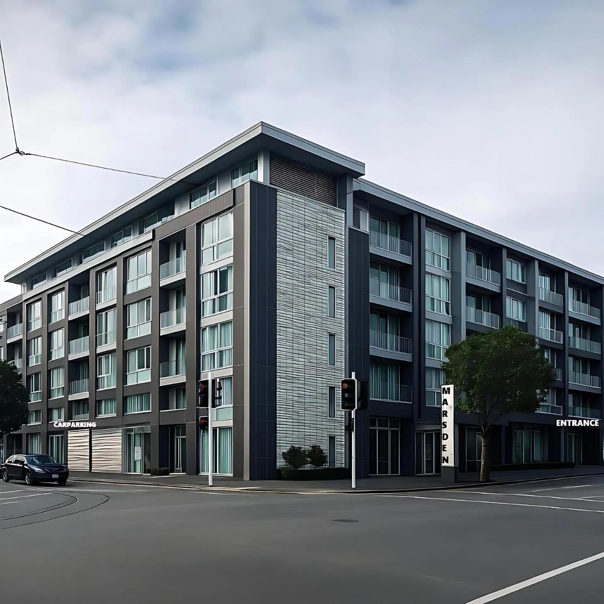 Property building in Marsden Viaduct