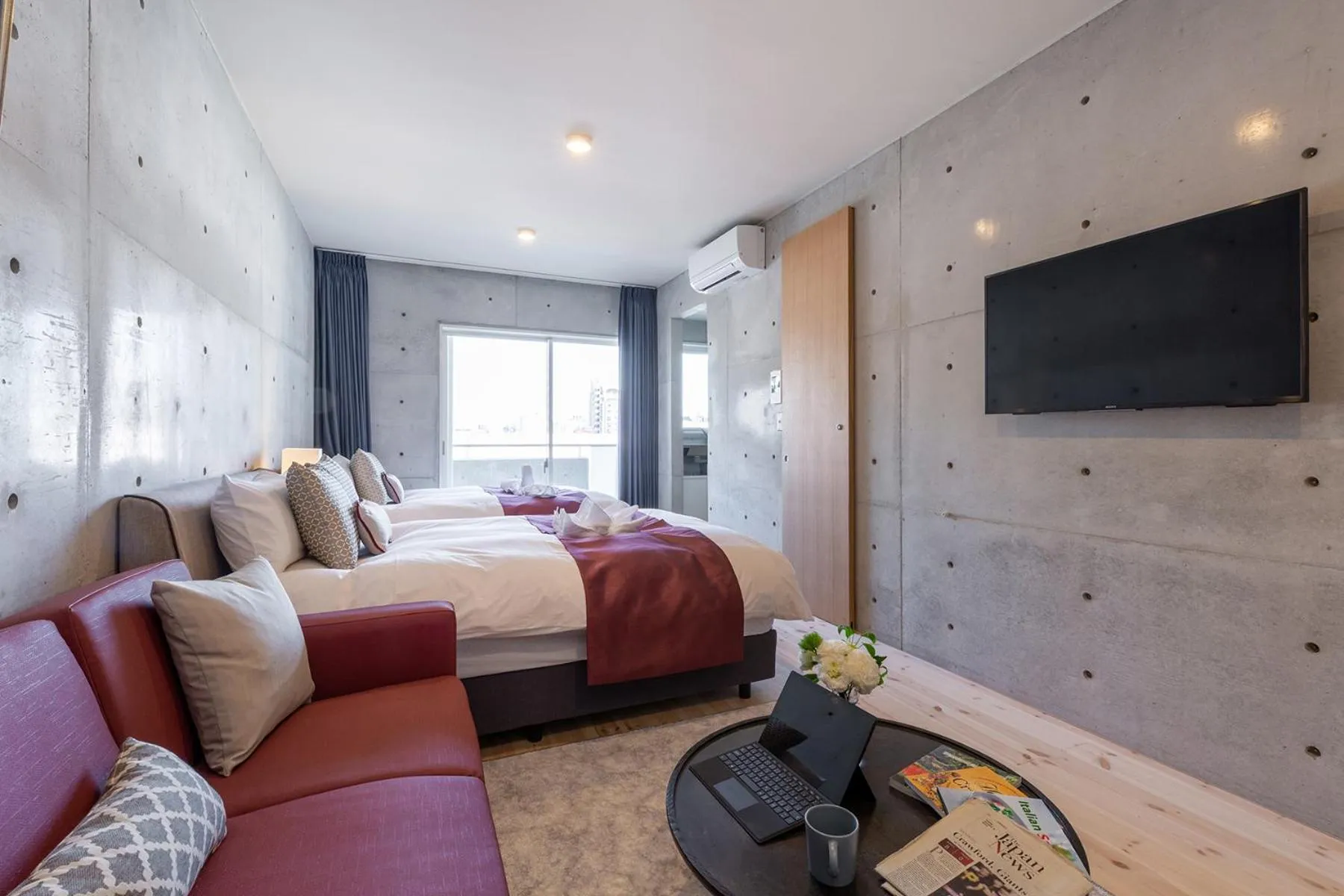 Bed in Tamatsukuri Daifuji Kan