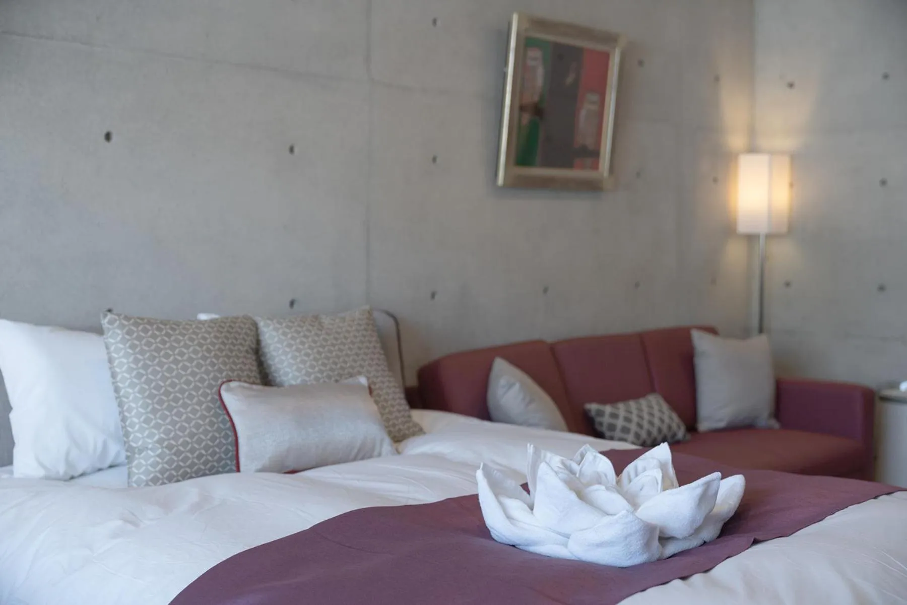 Bed in Tamatsukuri Daifuji Kan