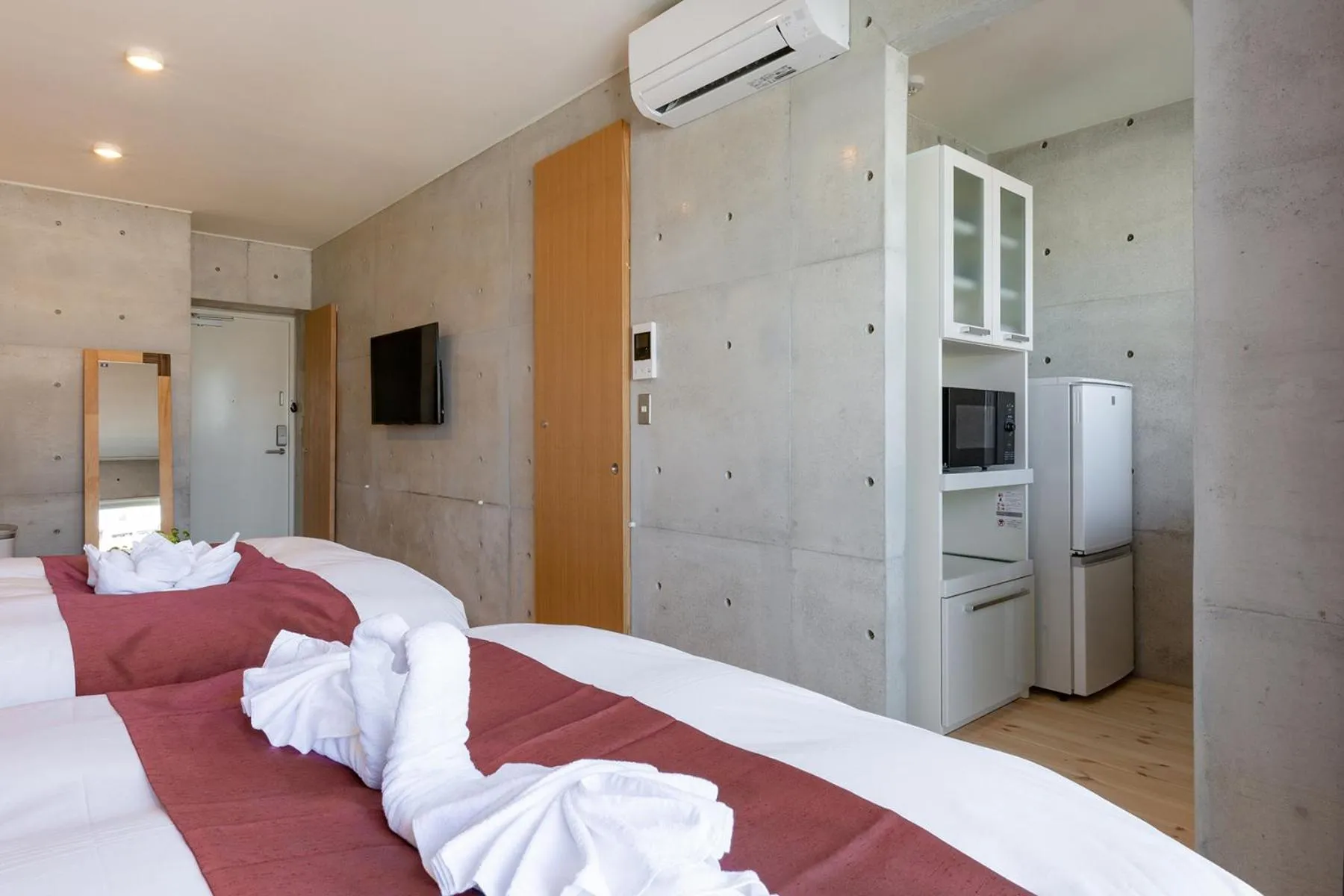 Bed in Tamatsukuri Daifuji Kan