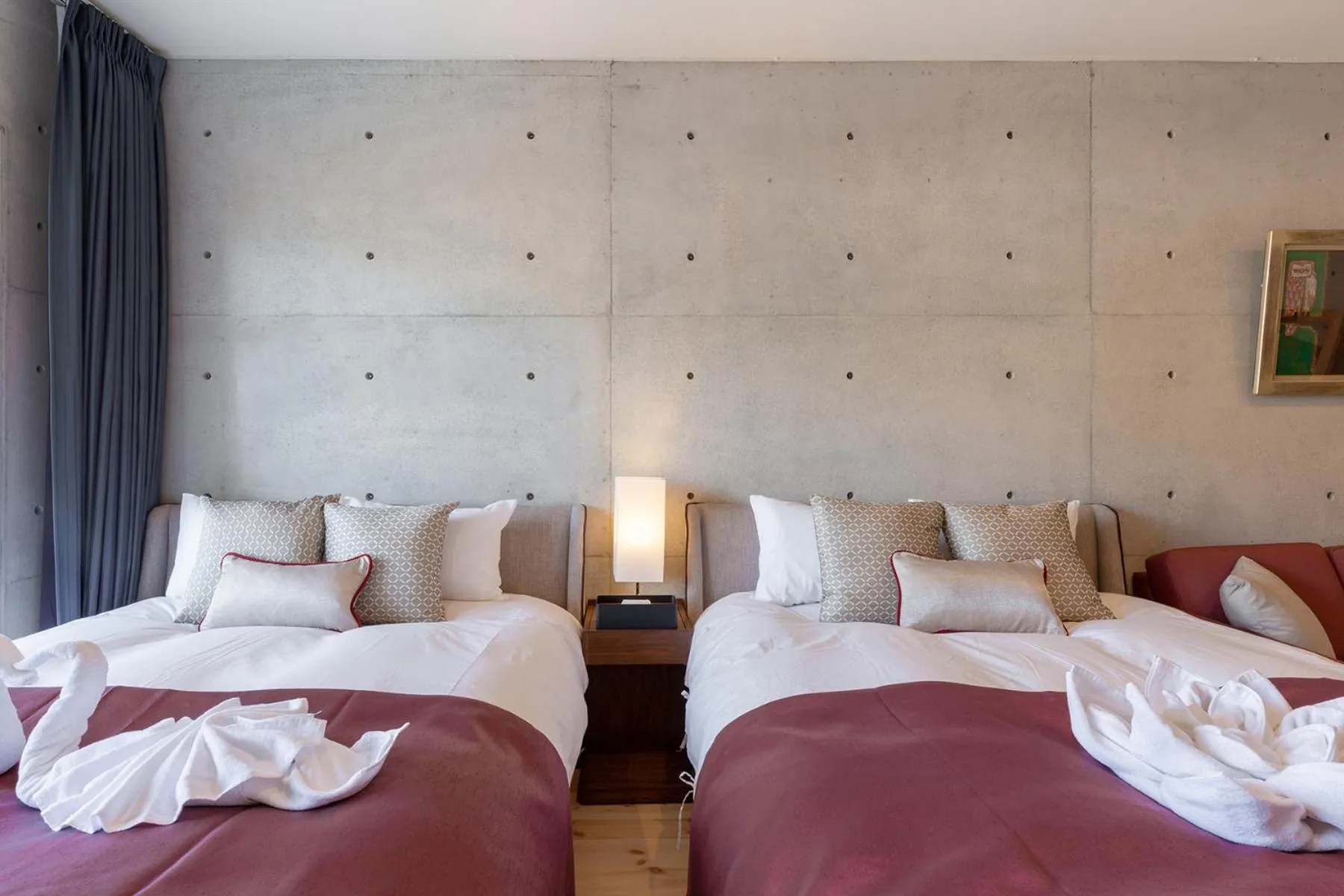 Bed in Tamatsukuri Daifuji Kan