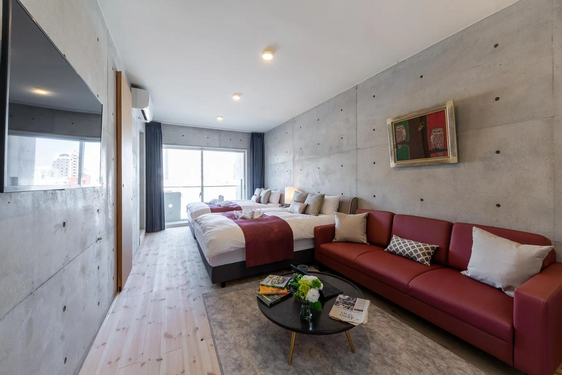 Bed in Tamatsukuri Daifuji Kan