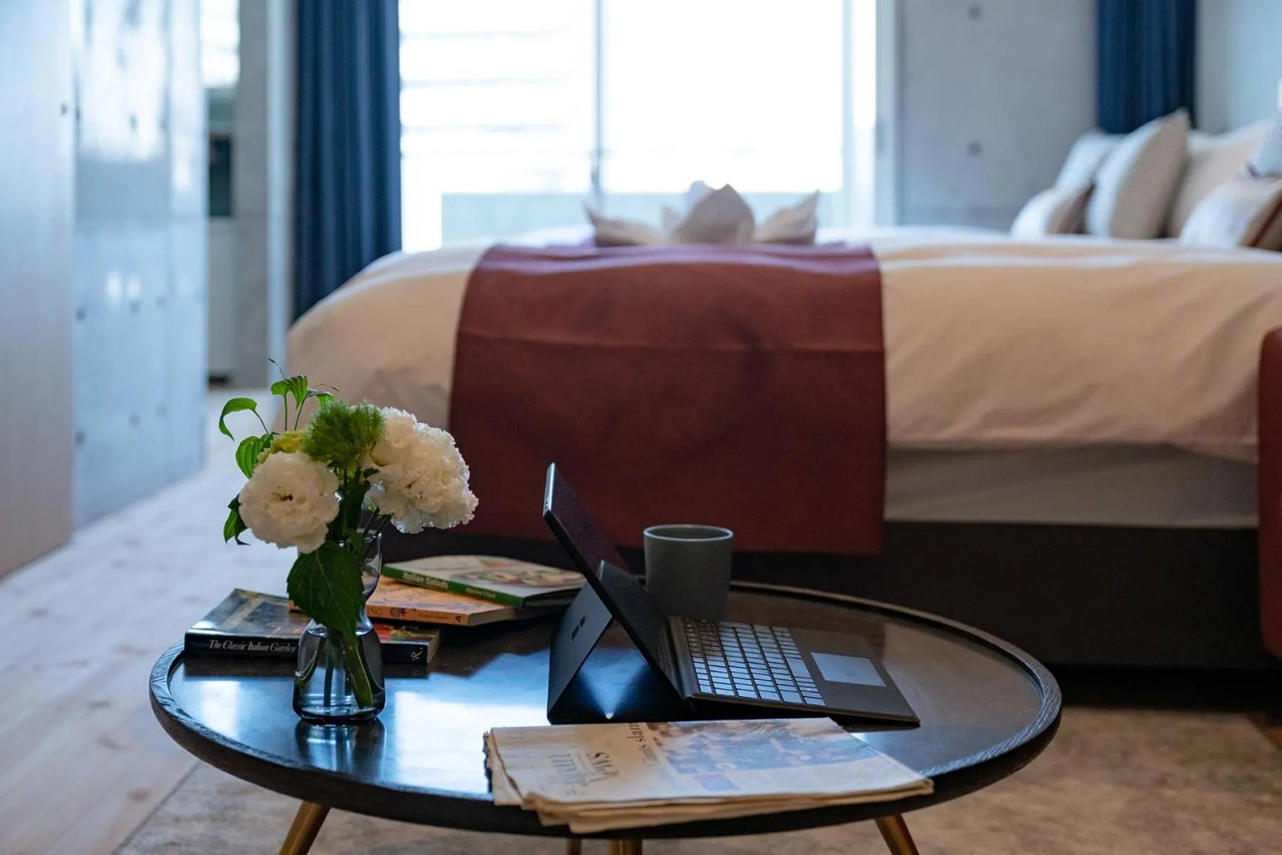 Bed in Tamatsukuri Daifuji Kan