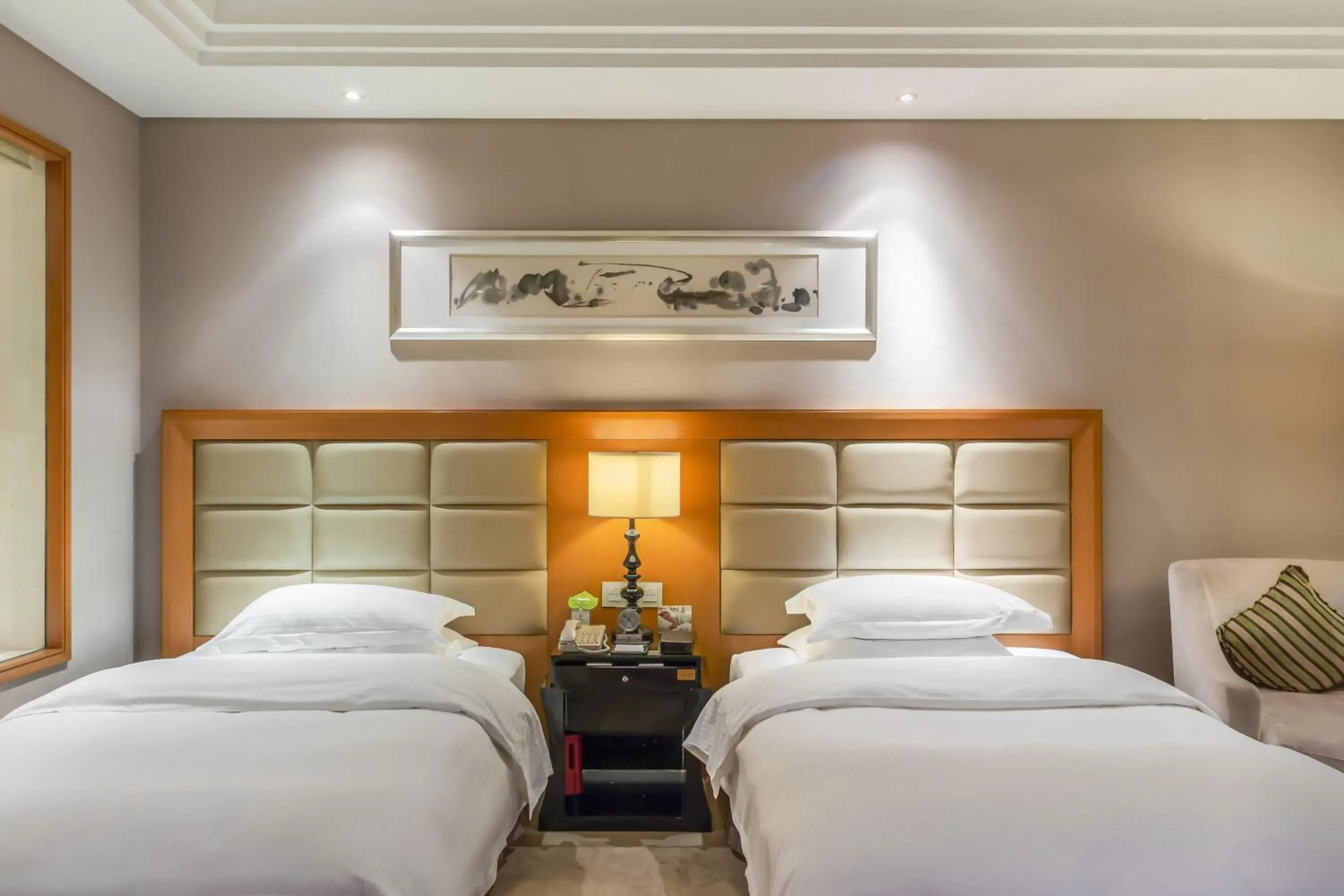 Deluxe Twin Nonsmoking Room in Wyndham Xinyang Downtown Deluxe Twin Nonsmoking Room in Wyndham Xinyang Downtown