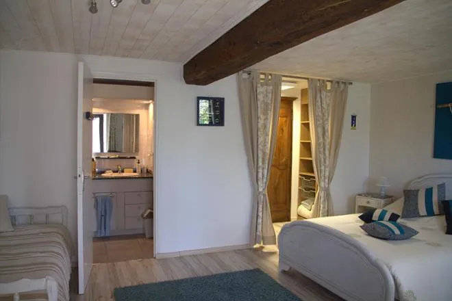 Bedroom, Bed in Chambre d hote La Roussiere