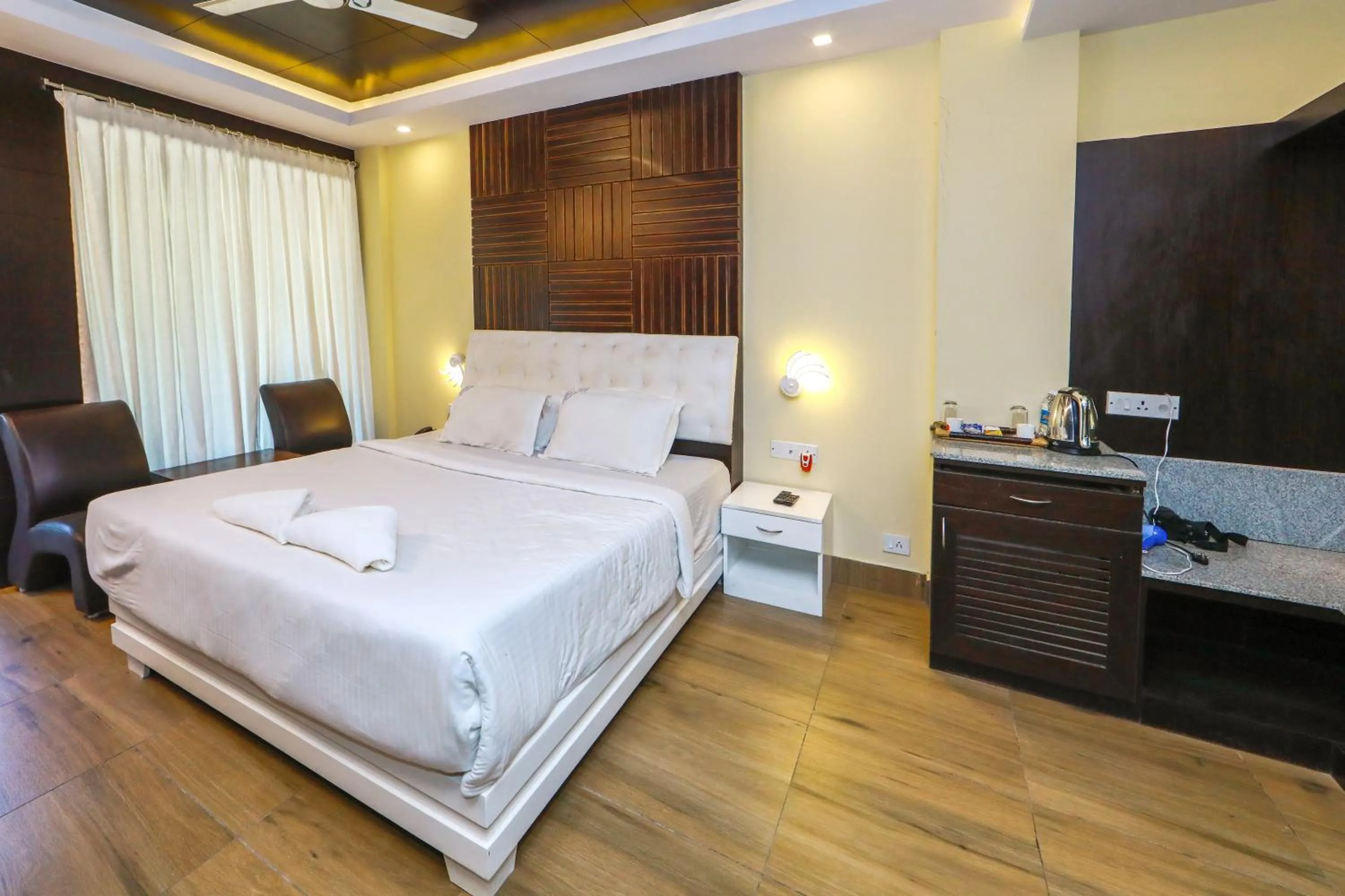 Coffee/tea facilities, Bed in Pearl Park Beach Resort Private Limited