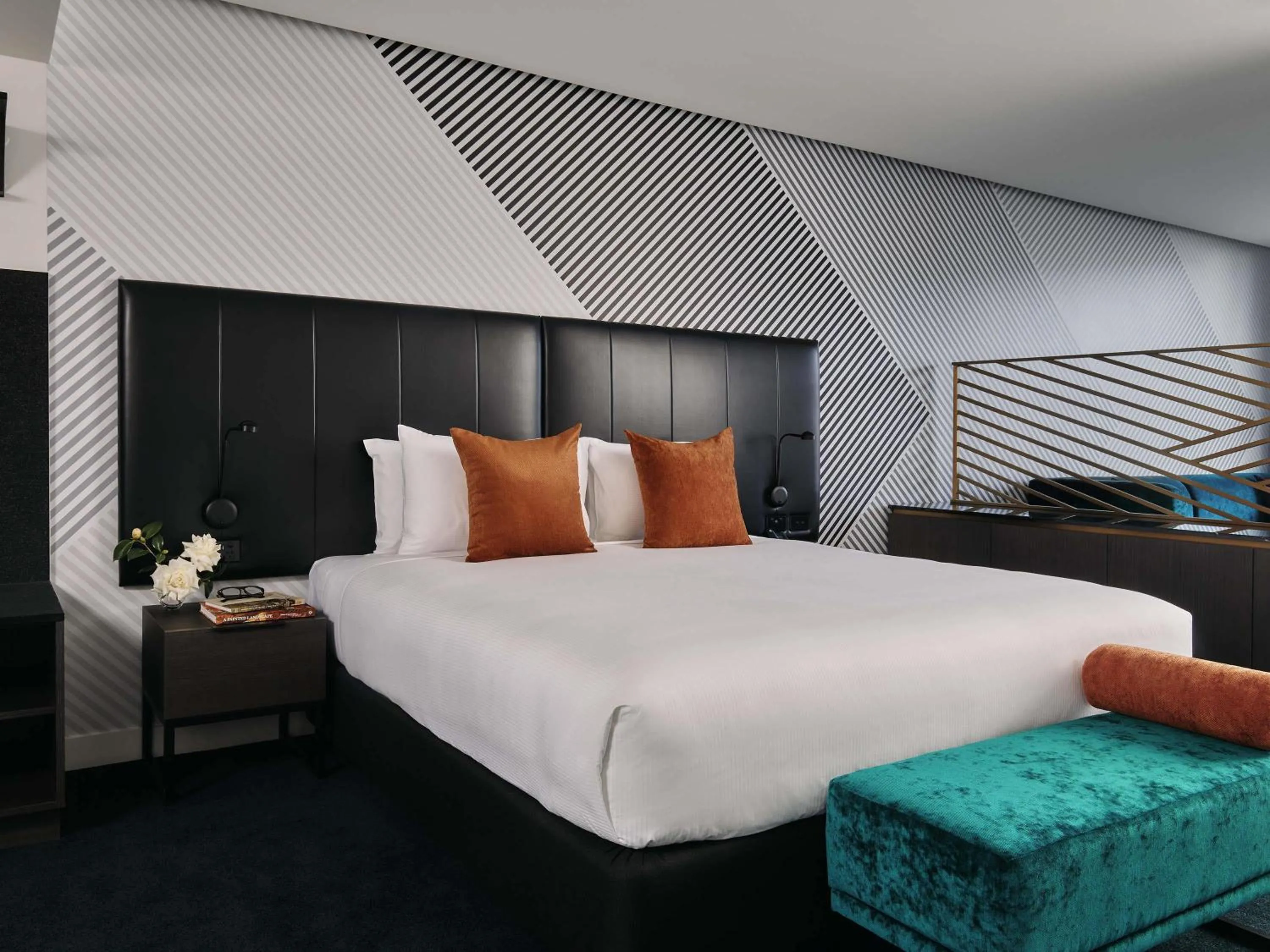 Bedroom, Bed in Movenpick Hotel Melbourne On Spencer