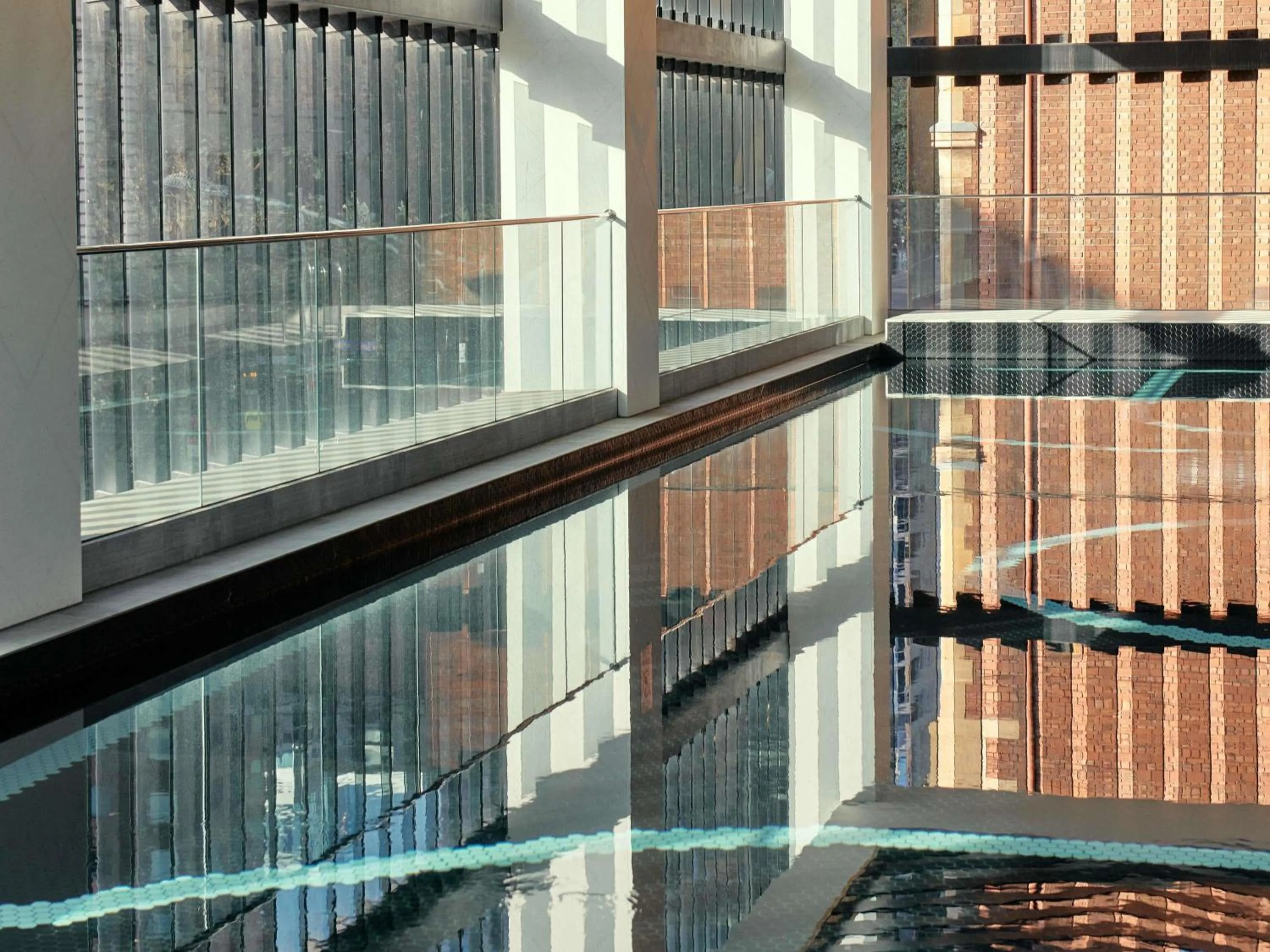 Pool view in Movenpick Hotel Melbourne On Spencer