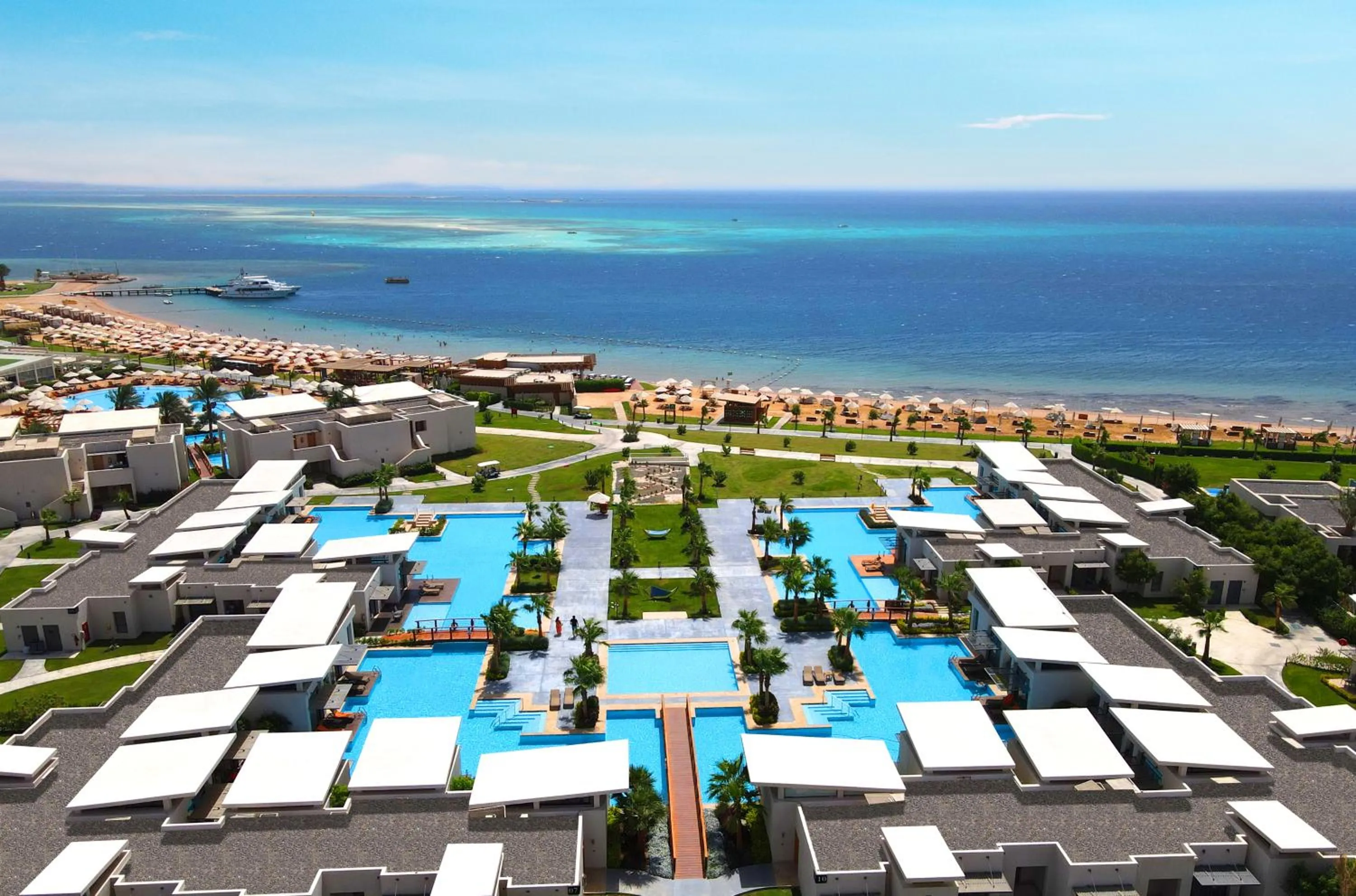 Property building in Rixos Premium Magawish Suites and Villas