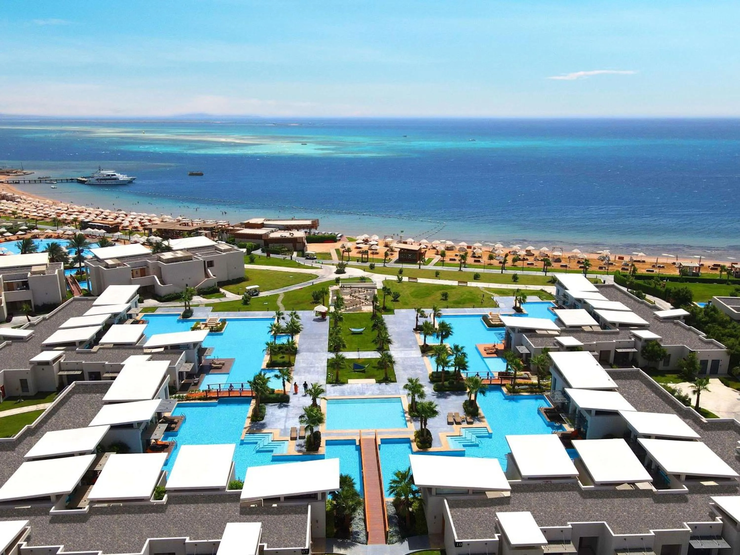 Property building in Rixos Premium Magawish Suites and Villas