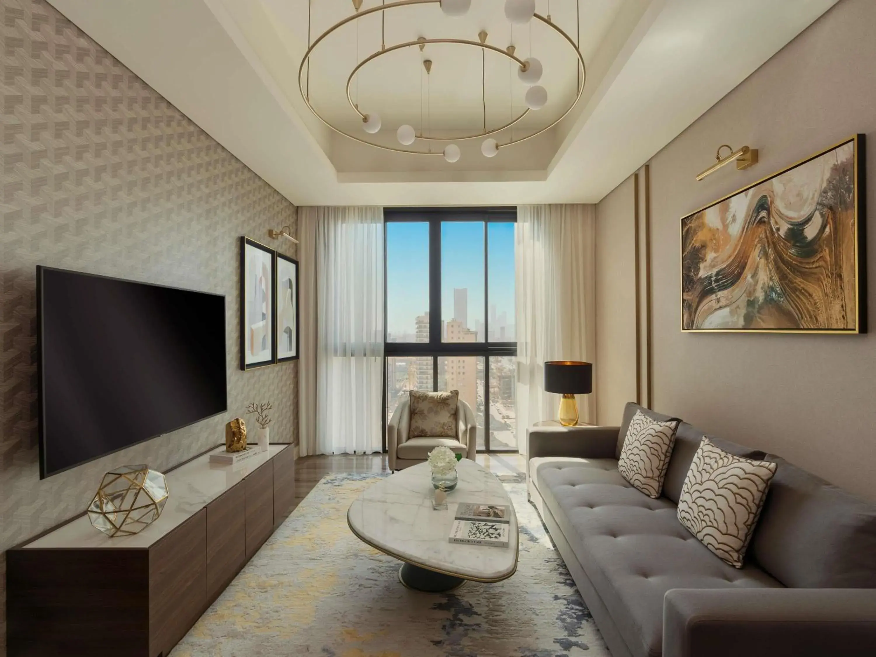 Fairmont Executive Suite Two Bedroom with Terrace - City Sky View in Fairmont Ramla Riyadh Fairmont Executive Suite Two Bedroom with Terrace - City Sky View in Fairmont Ramla Riyadh