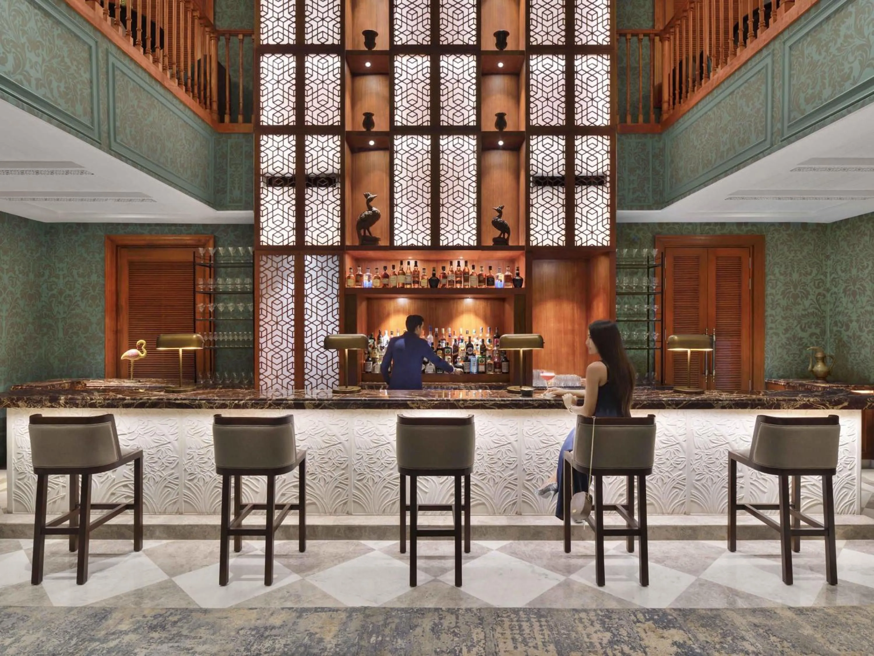 Lounge or bar in Raffles Udaipur