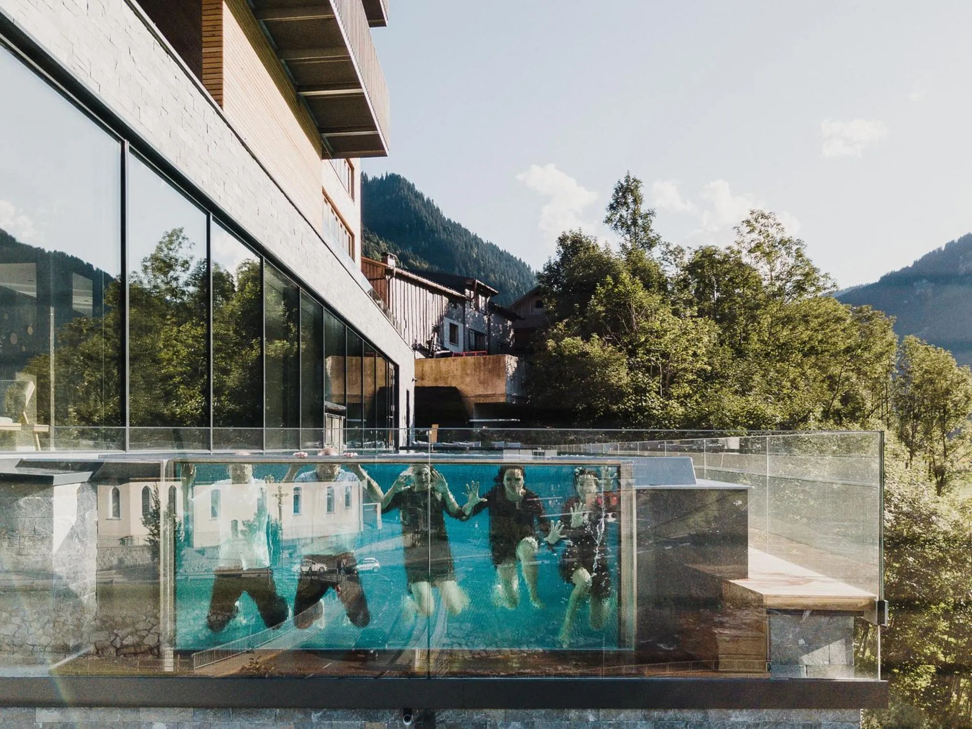 Swimming pool in Hotel Adler