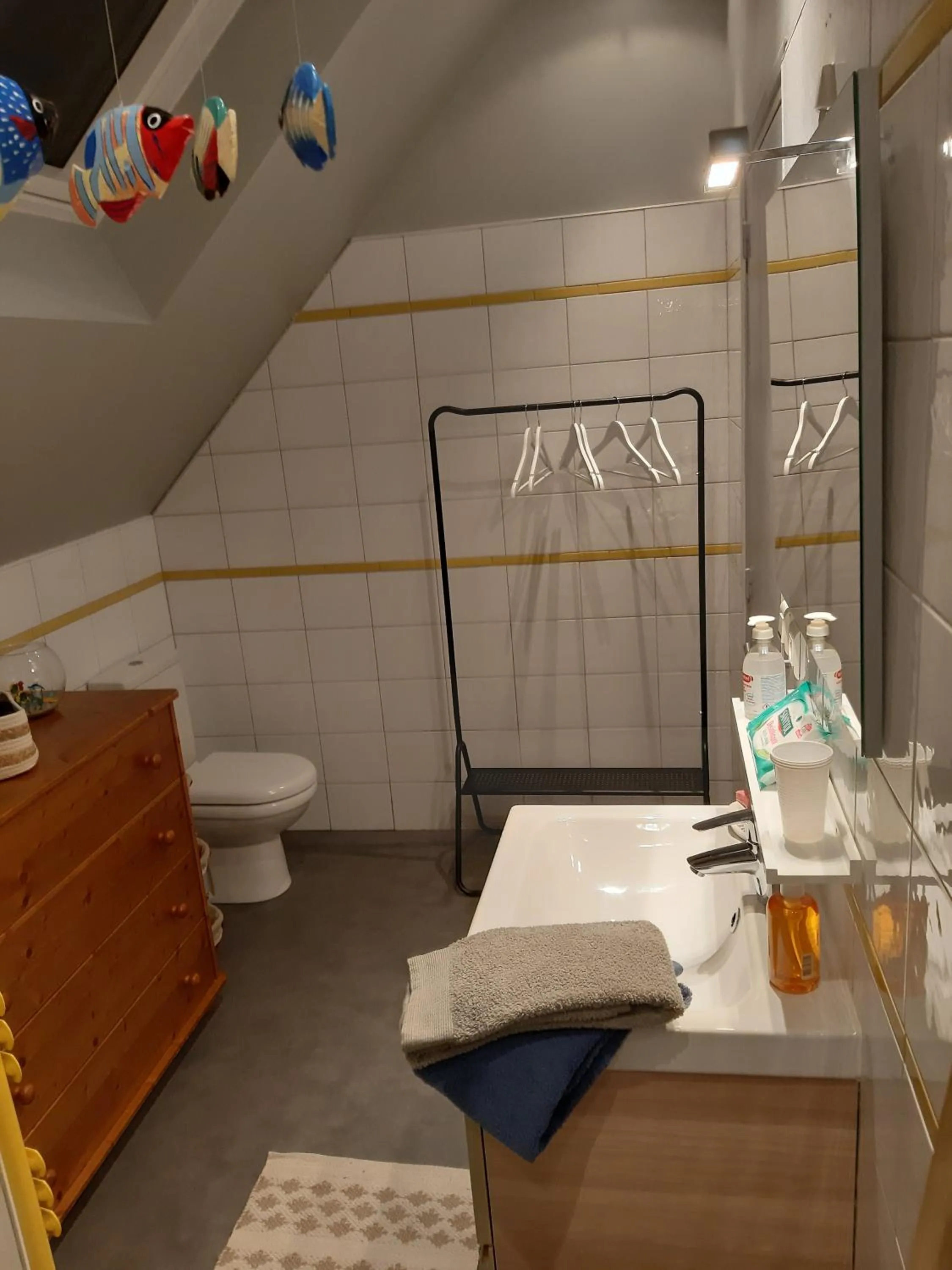 Shower in La Longère d'Arzoù, chambres d'hôtes