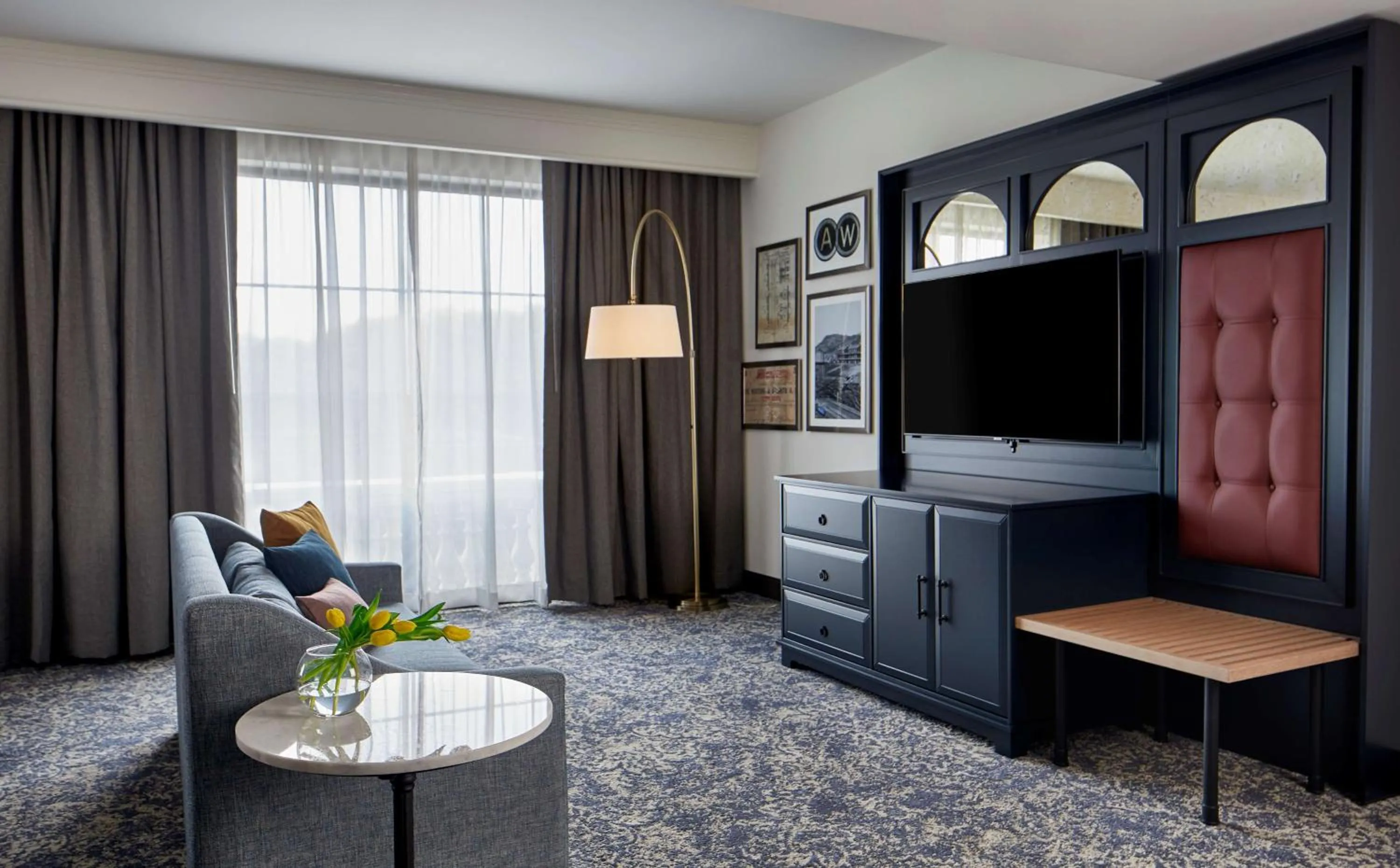 Bedroom, Bed in The Hamilton Alpharetta, Curio Collection By Hilton