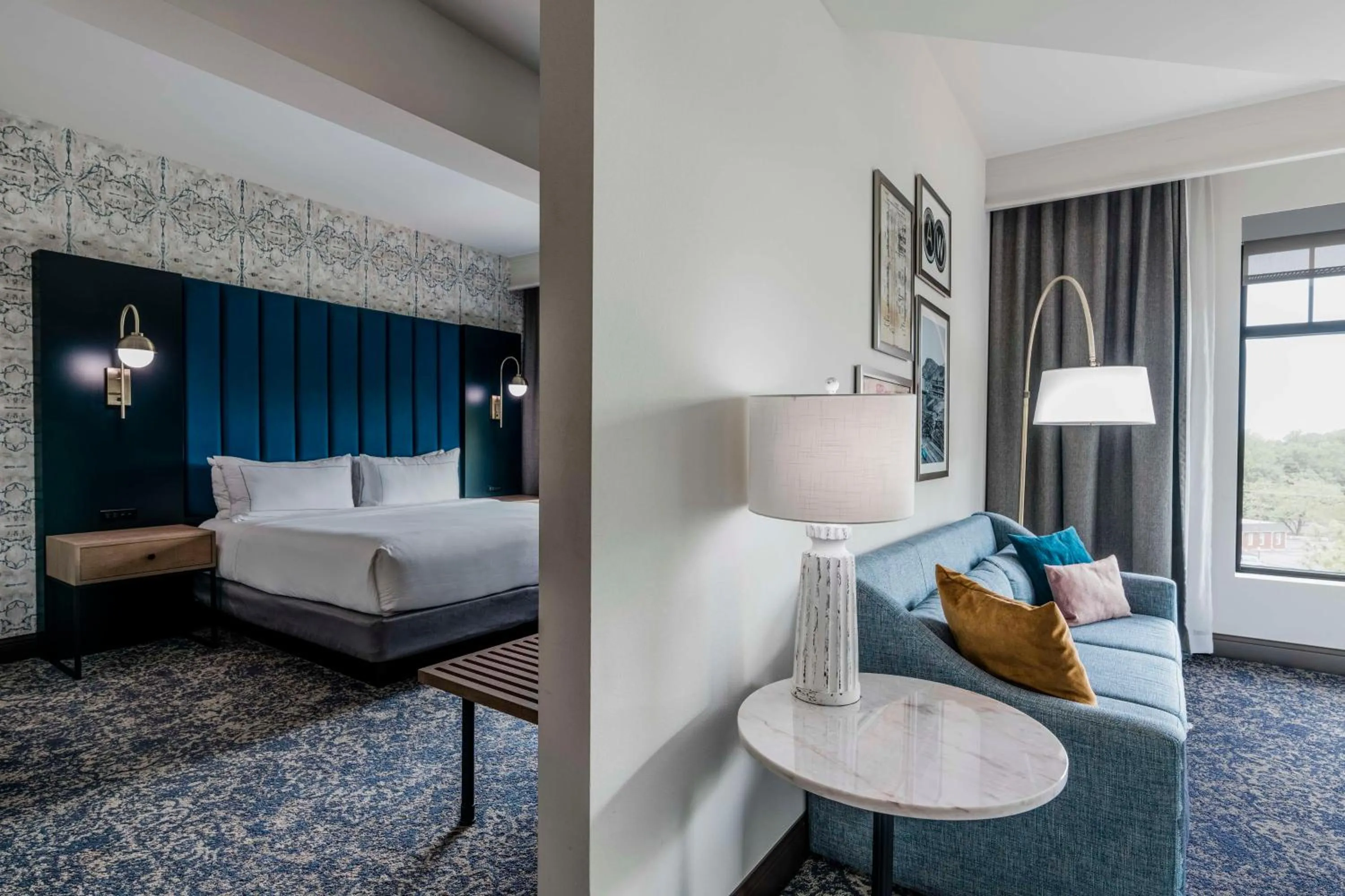 Bed in The Hamilton Alpharetta, Curio Collection By Hilton