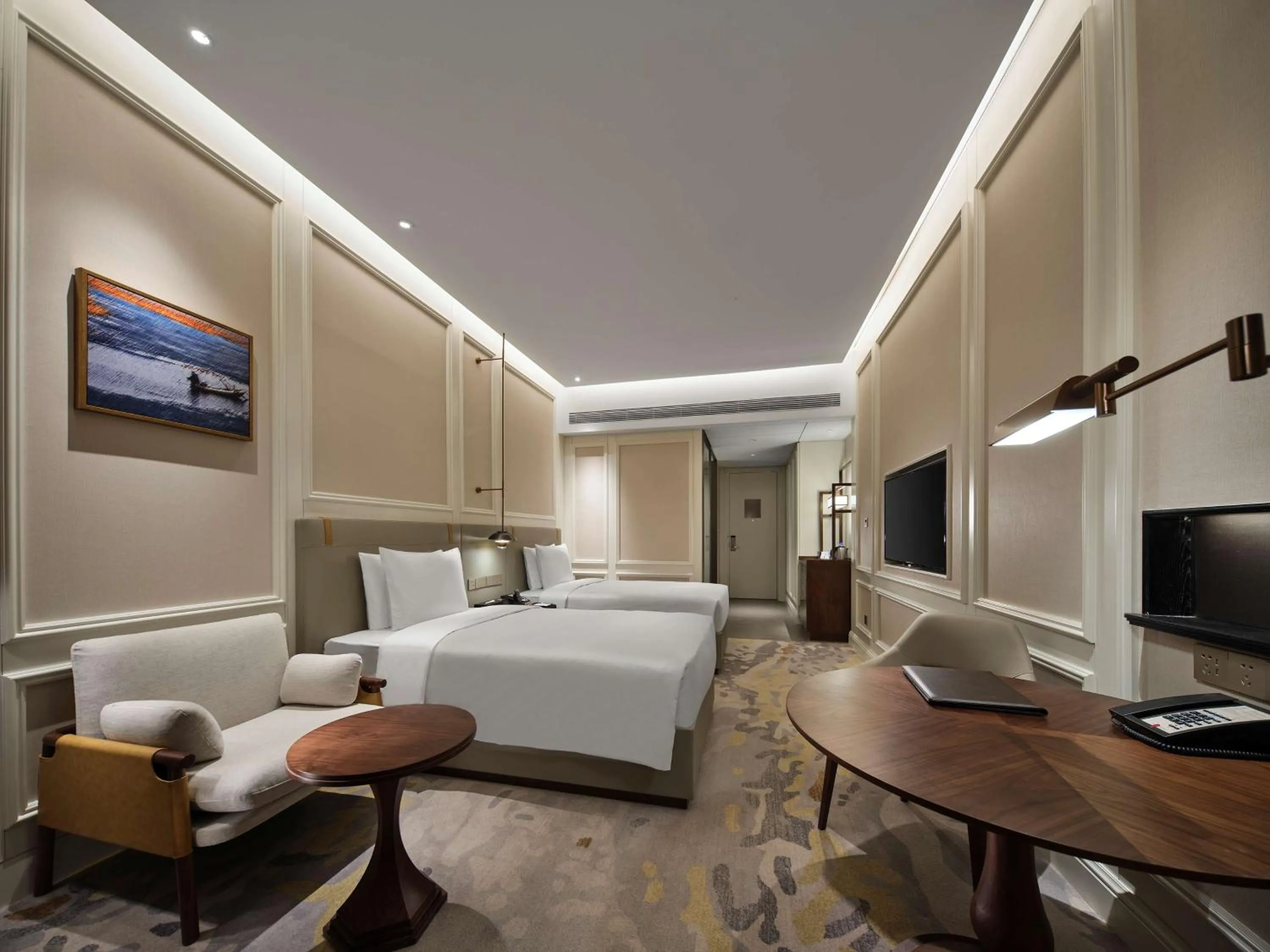 Bedroom, Bed in Hollick Hotel Wen'An, Tapestry Collection By Hilton