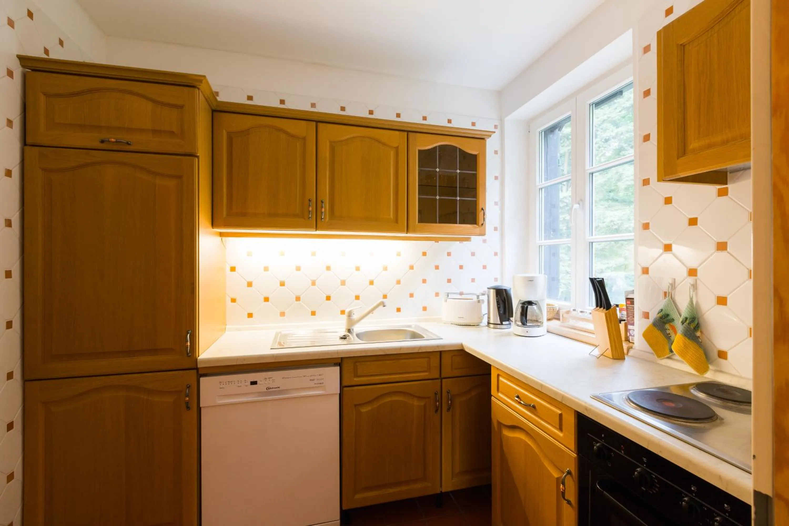 Kitchen or kitchenette in Hotel Gut Klostermühle natur resort & medical spa