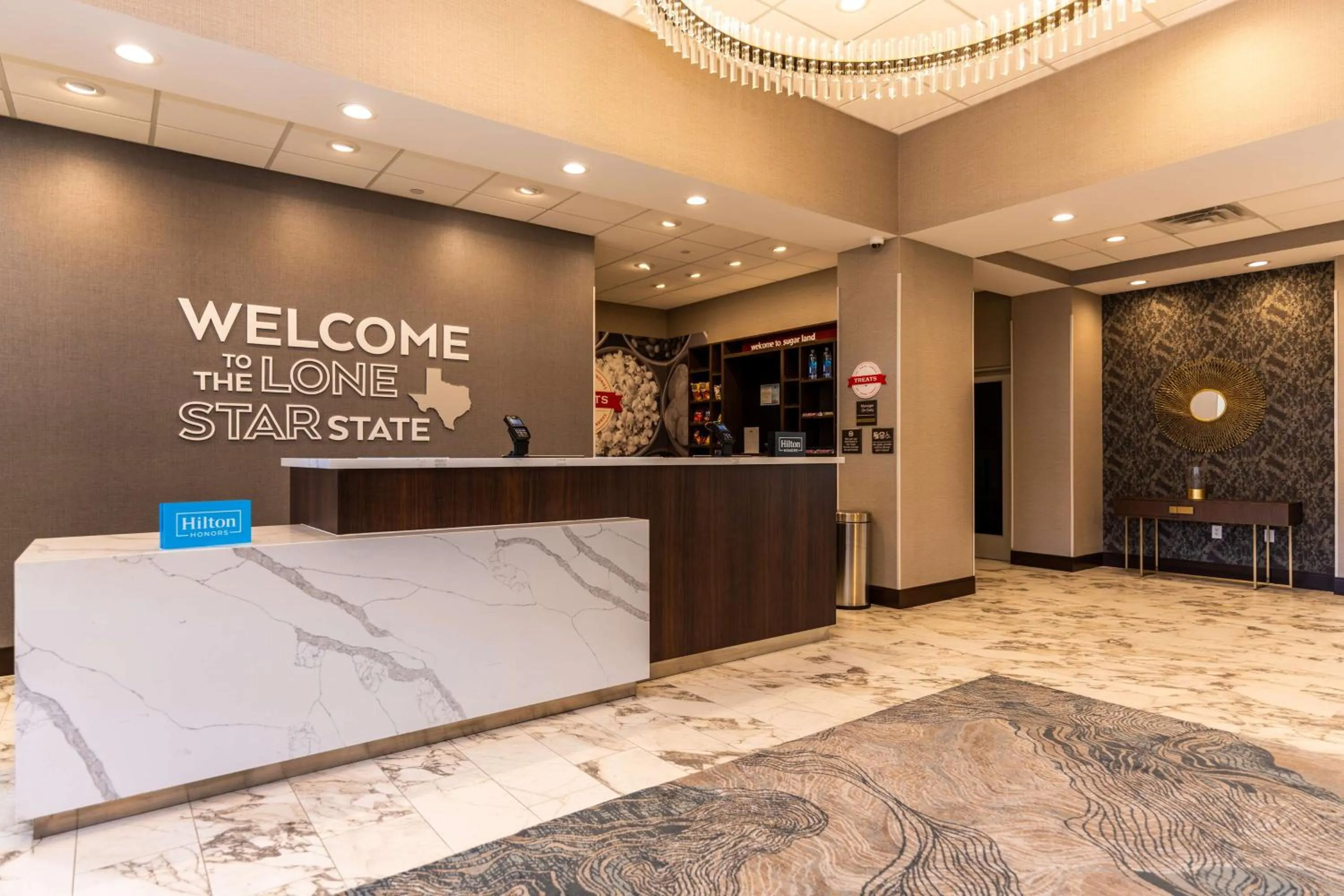 Lobby or reception in Hampton Inn & Suites Houston Sugar Land, Tx