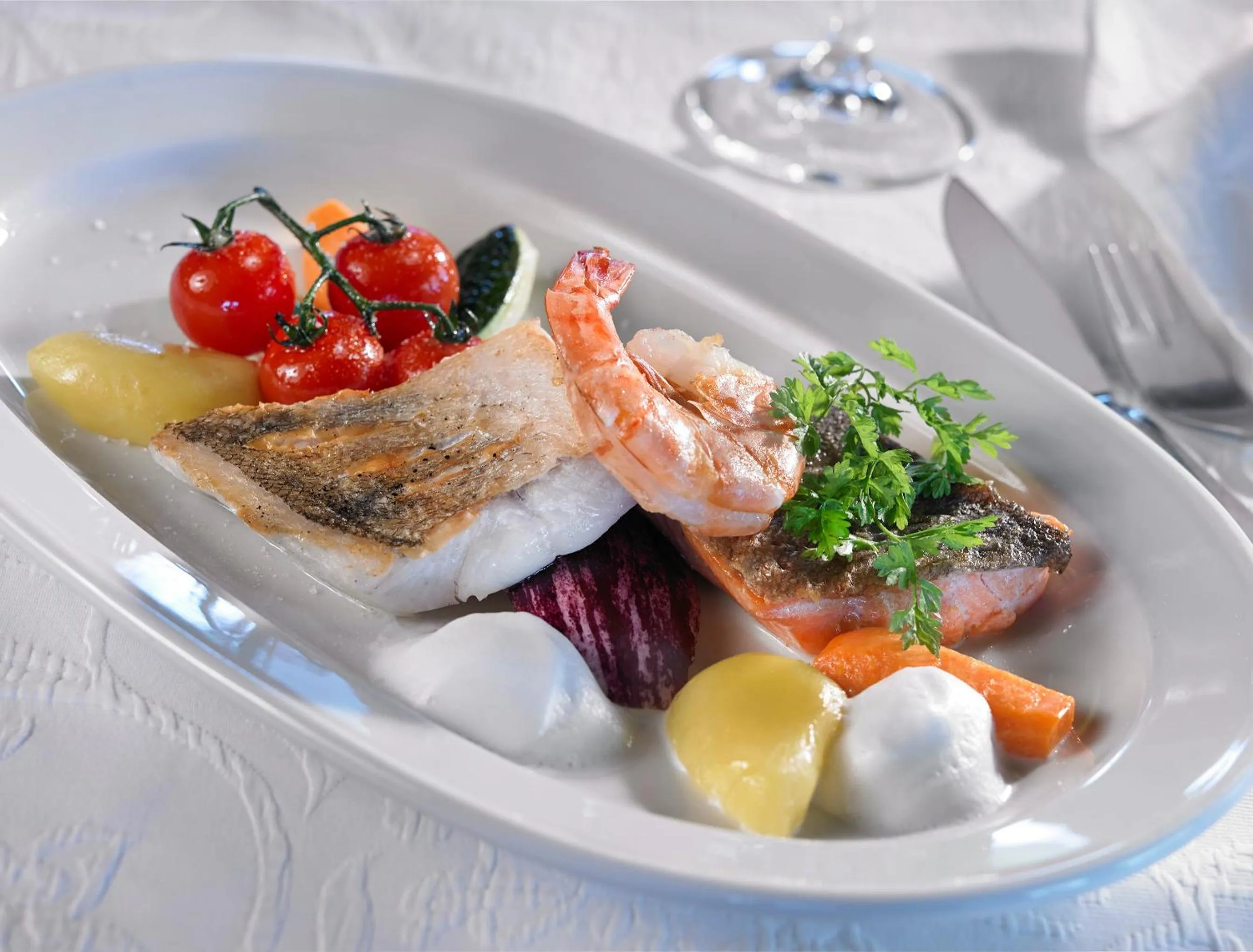 Food and drinks in Hotel Restaurant Lüdenbach