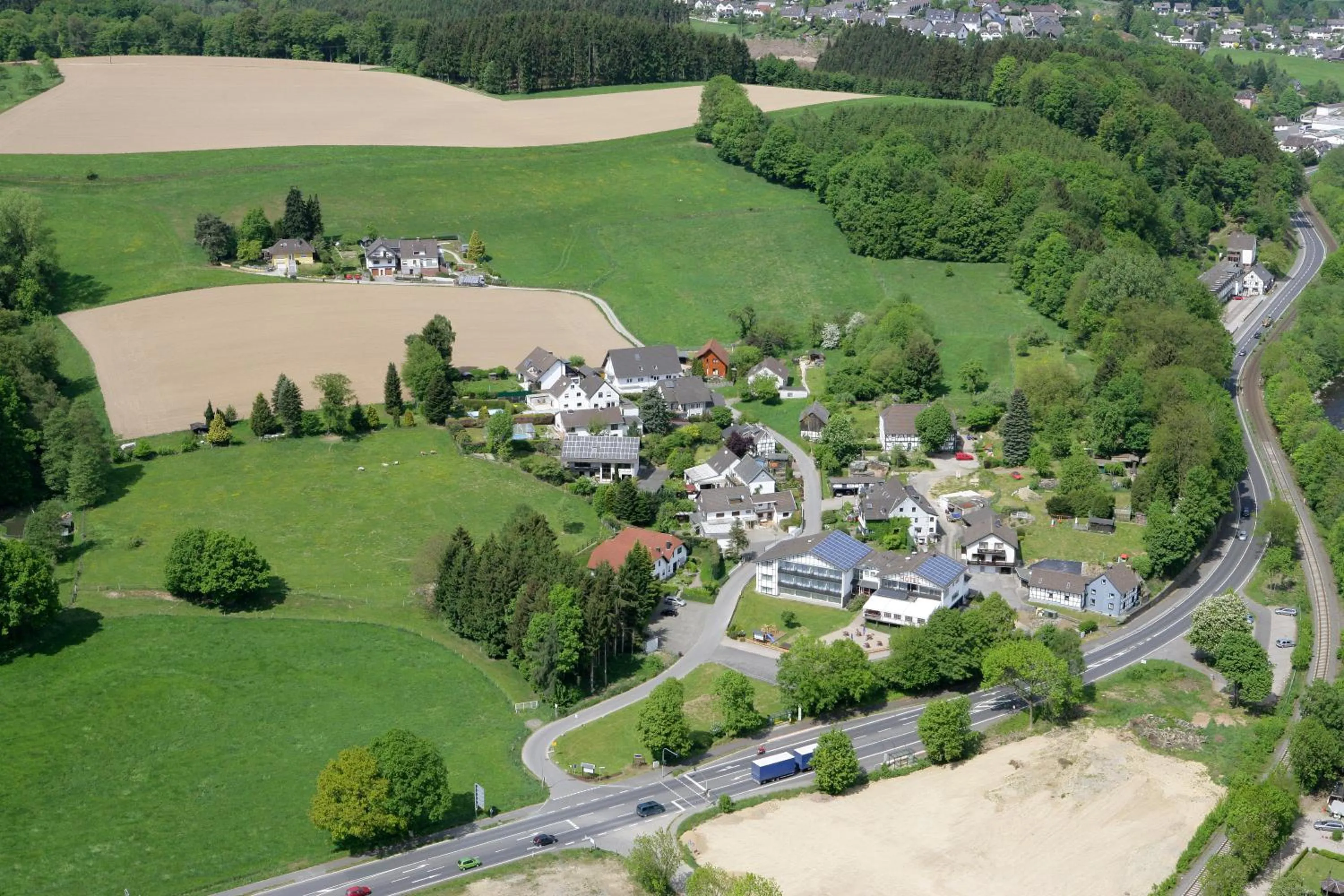 Bird's eye view in Hotel Restaurant Lüdenbach