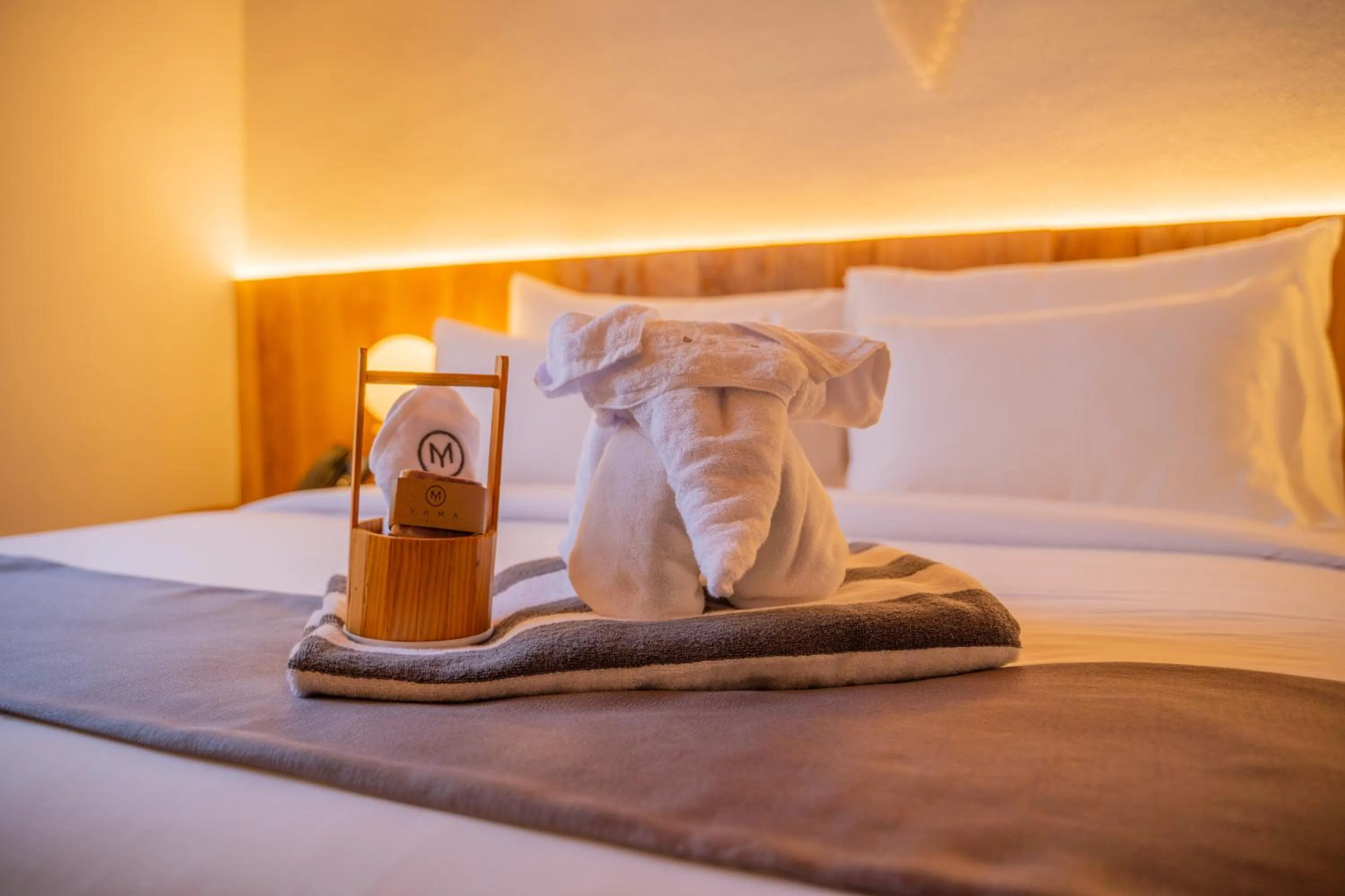 Decorative detail, Bed in Yama Resort Indonesia