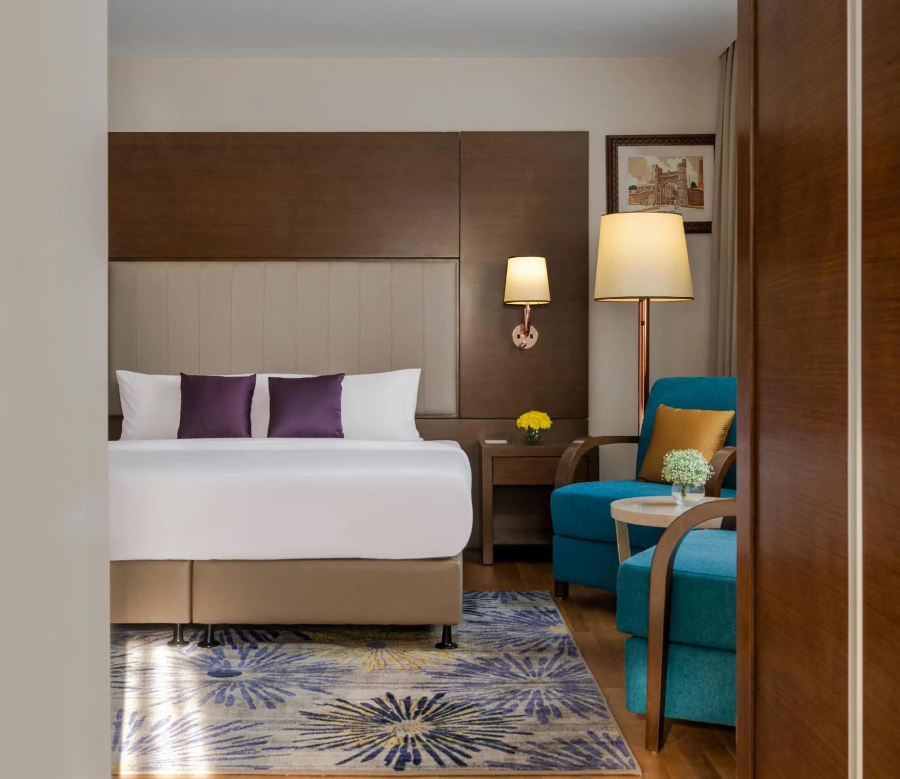 Bed in Vivanta Thiruvananthapuram