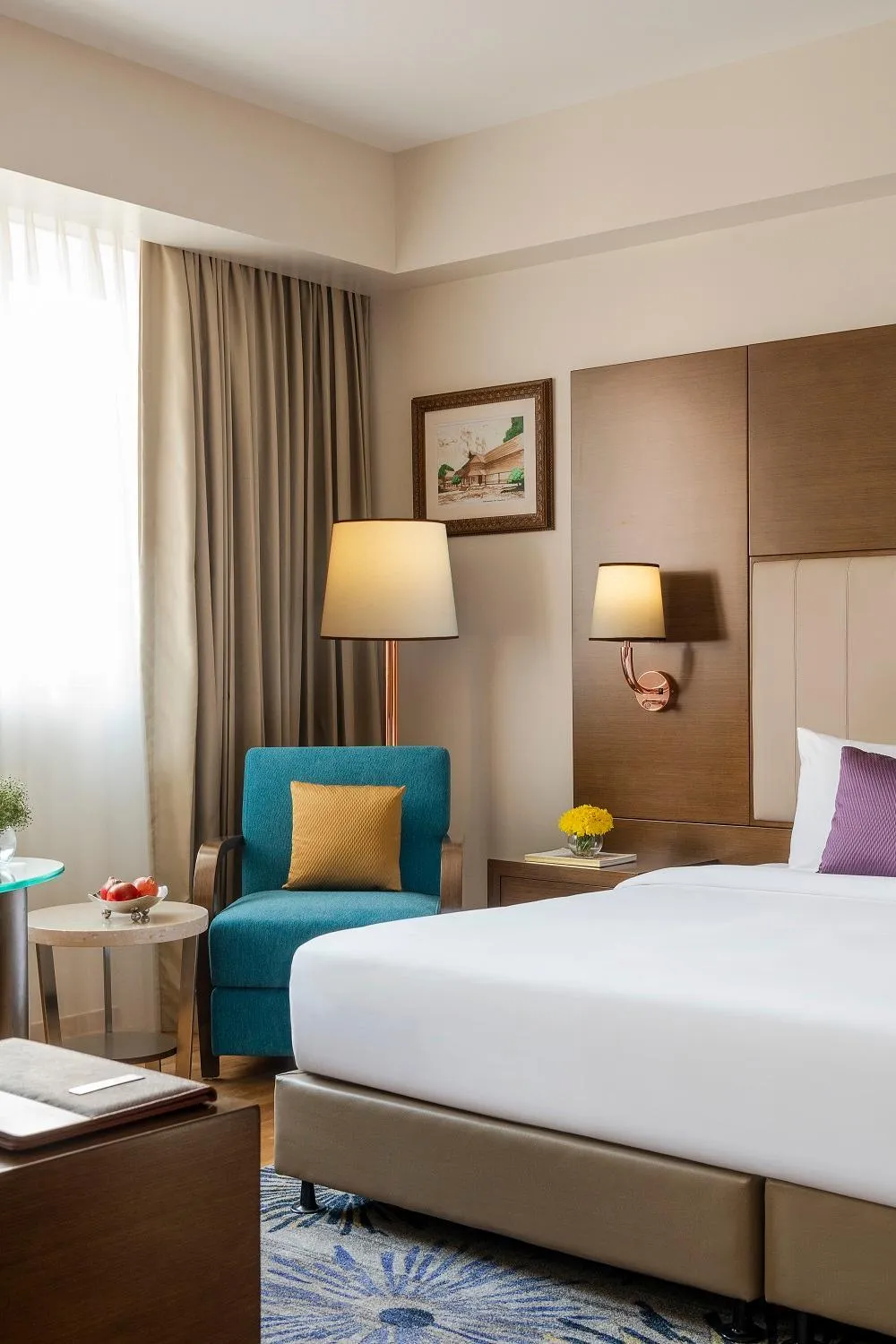 Bed in Vivanta Thiruvananthapuram