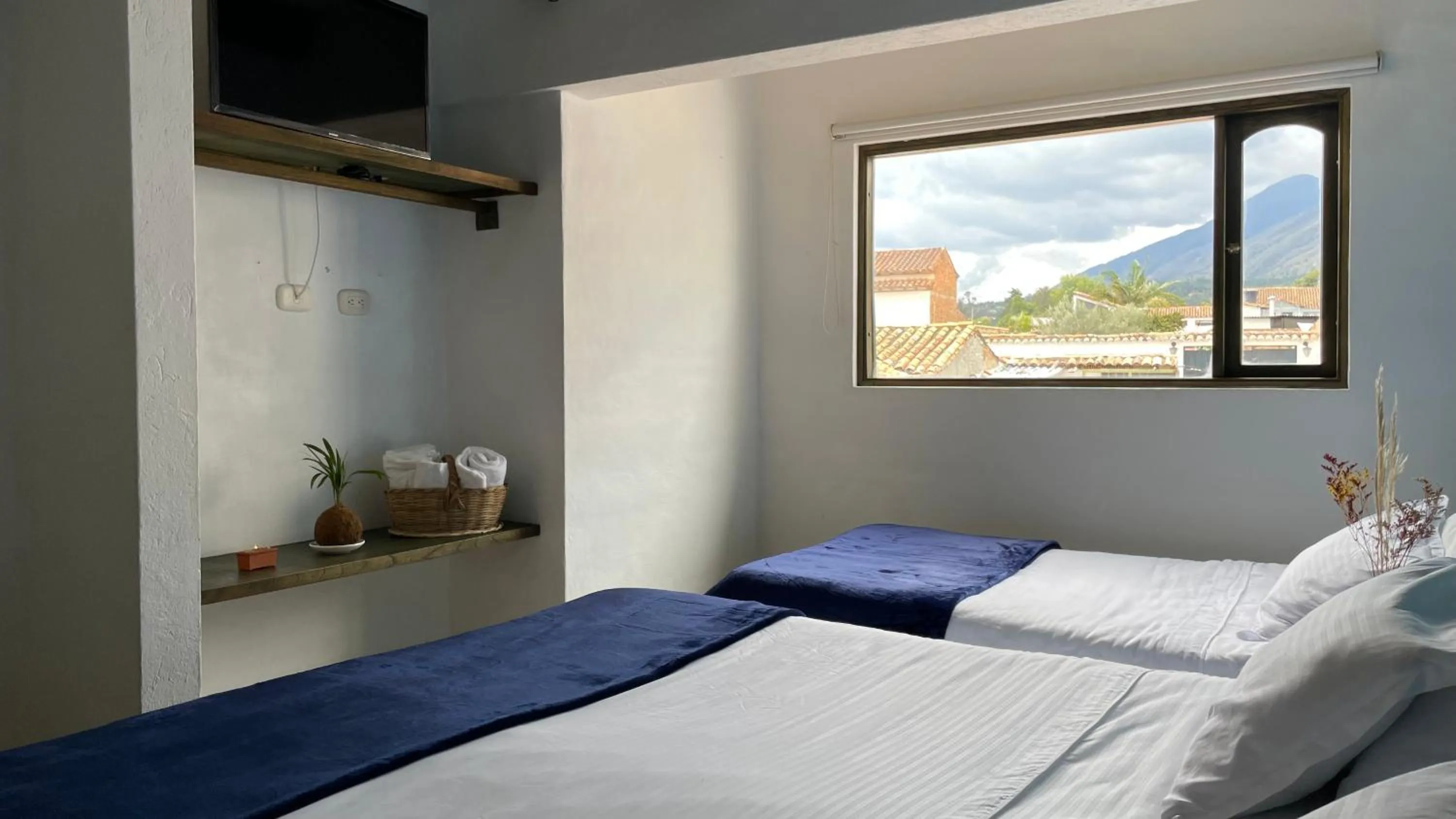 Natural landscape, Bed in Hotel Verona Villa de Leyva