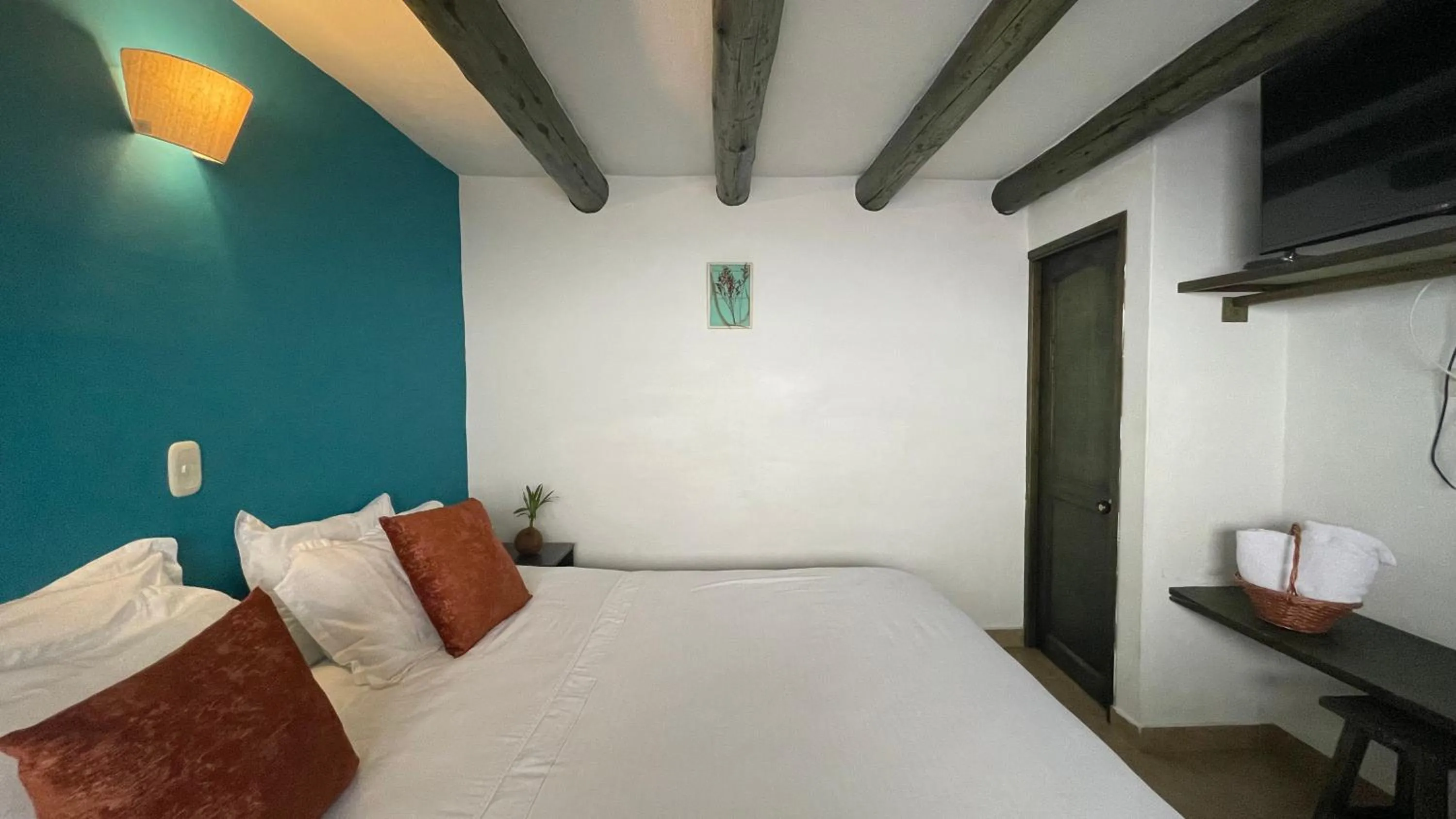 Bedroom, Bed in Hotel Verona Villa de Leyva